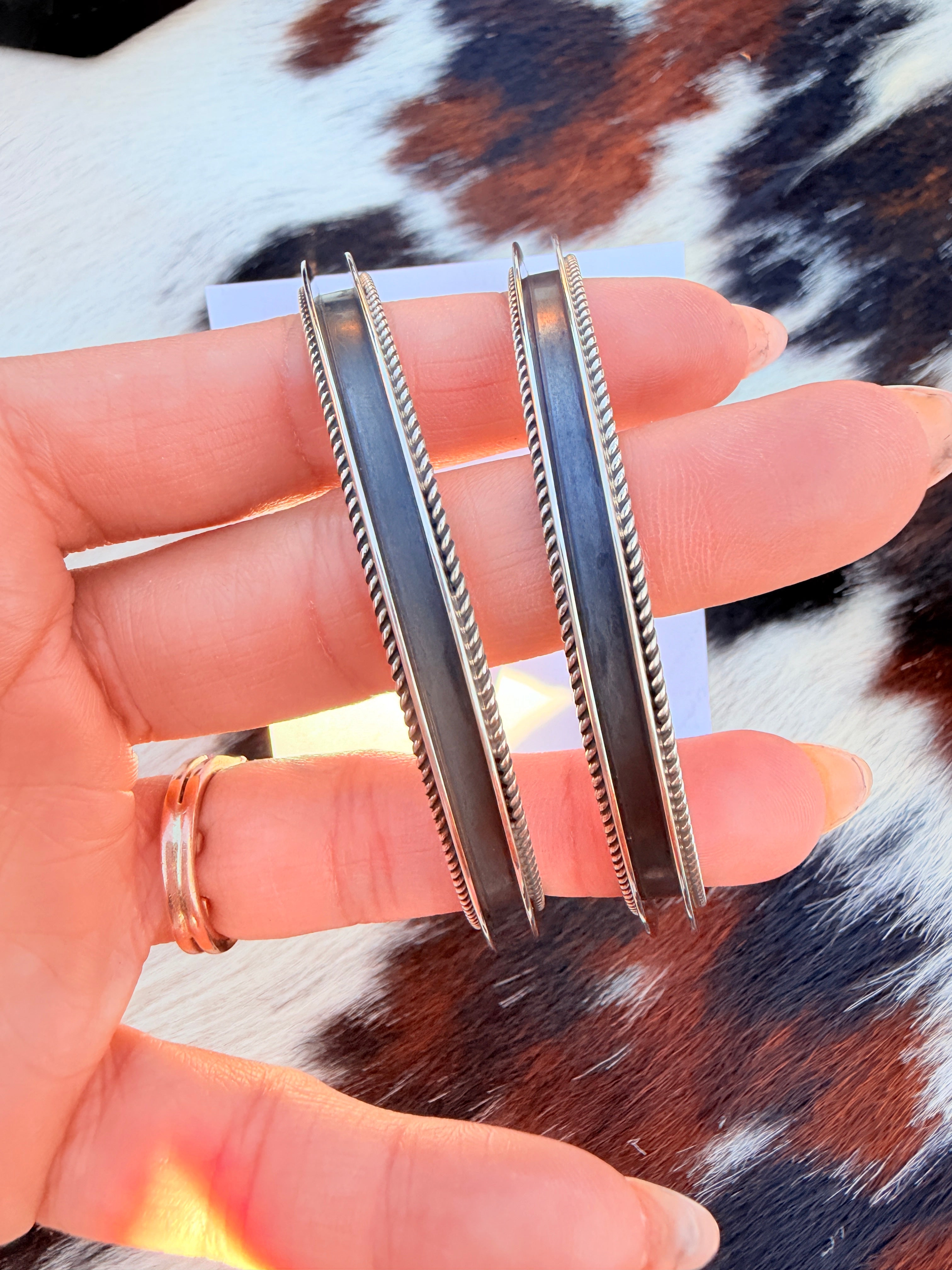 Handcrafted Sterling Silver Hoop Earrings