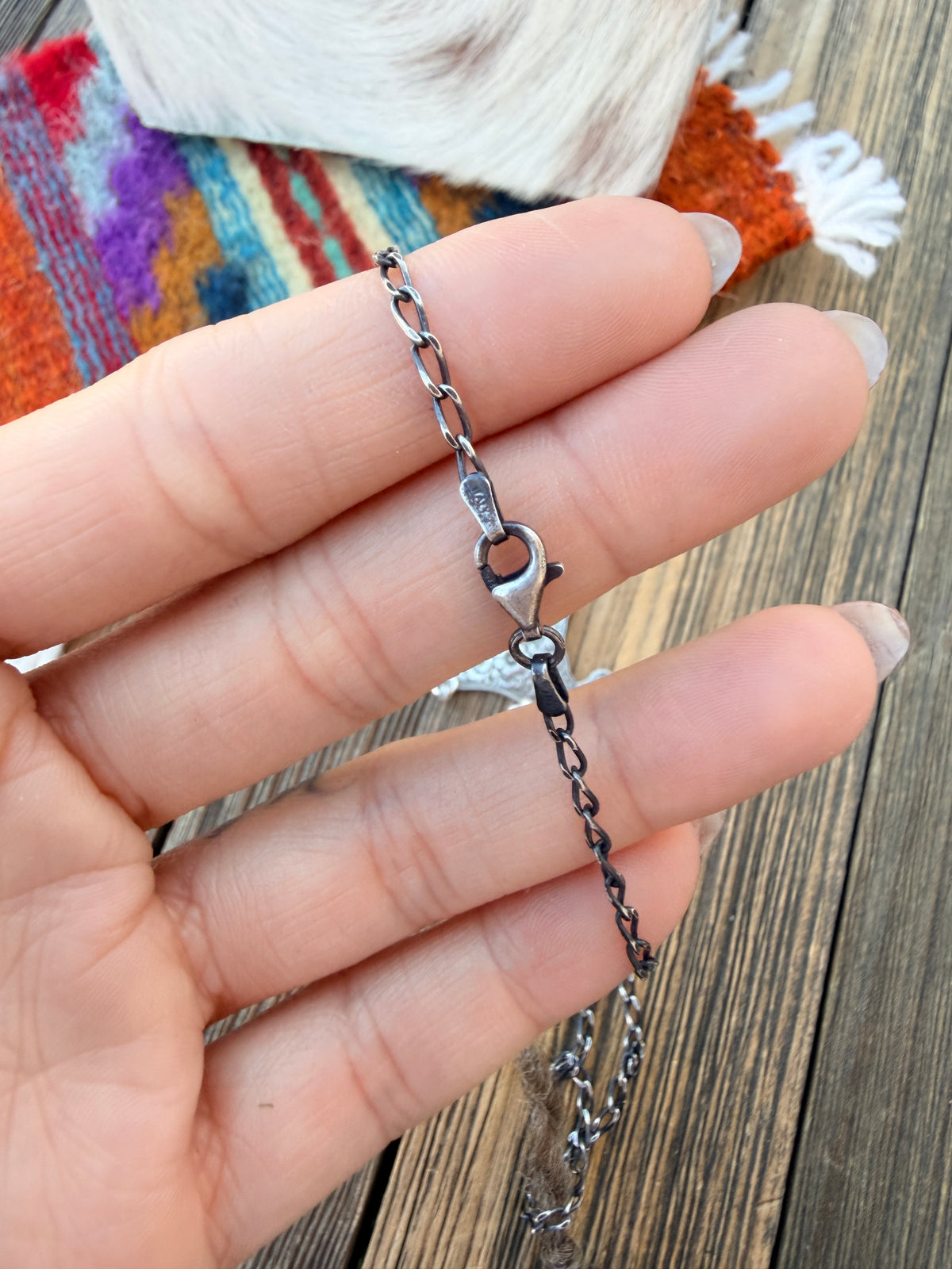 Handmade Sterling Silver & Turquoise Donkey Necklace