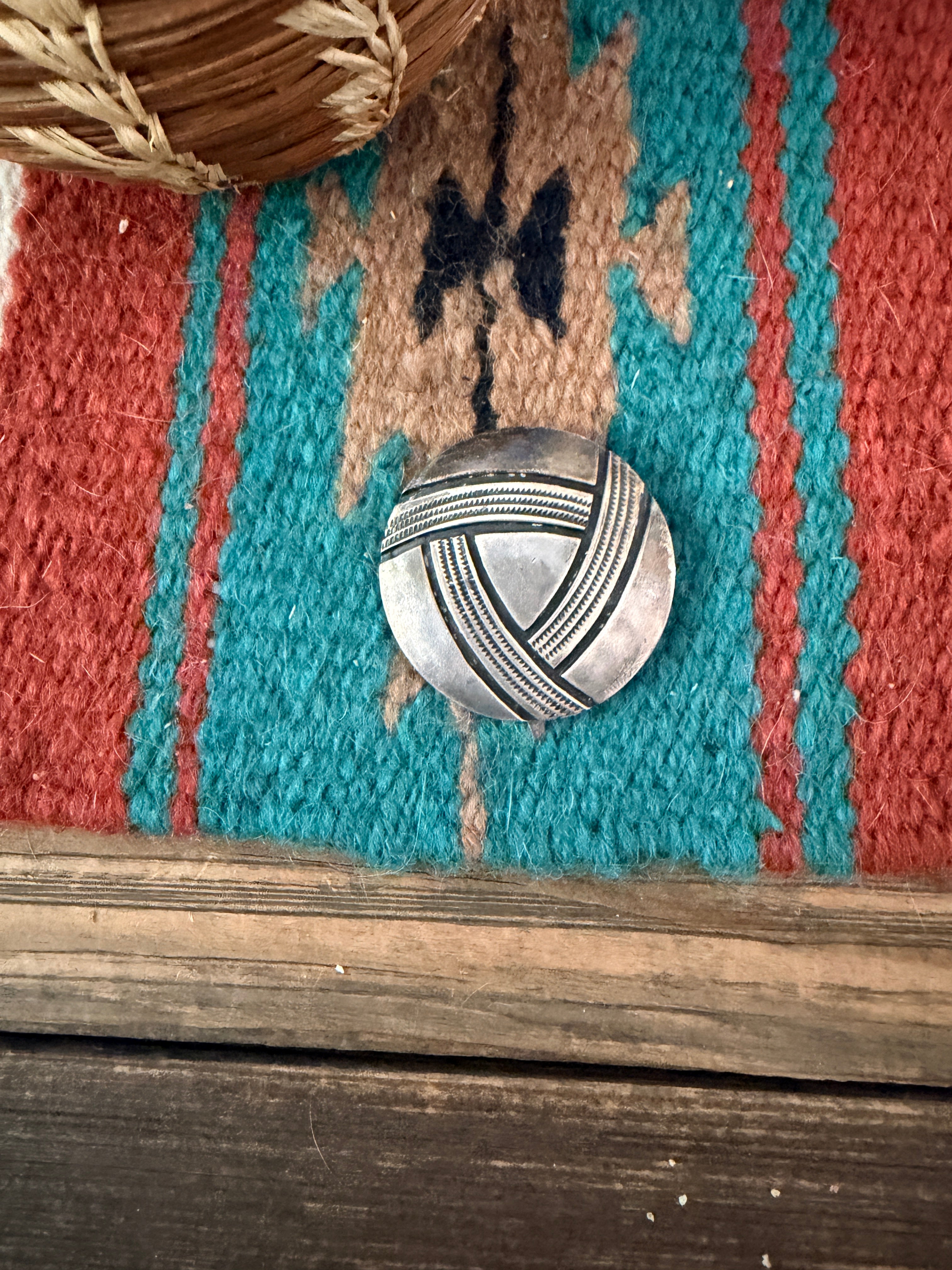 Old Pawn Handcrafted Sterling Silver Brooch