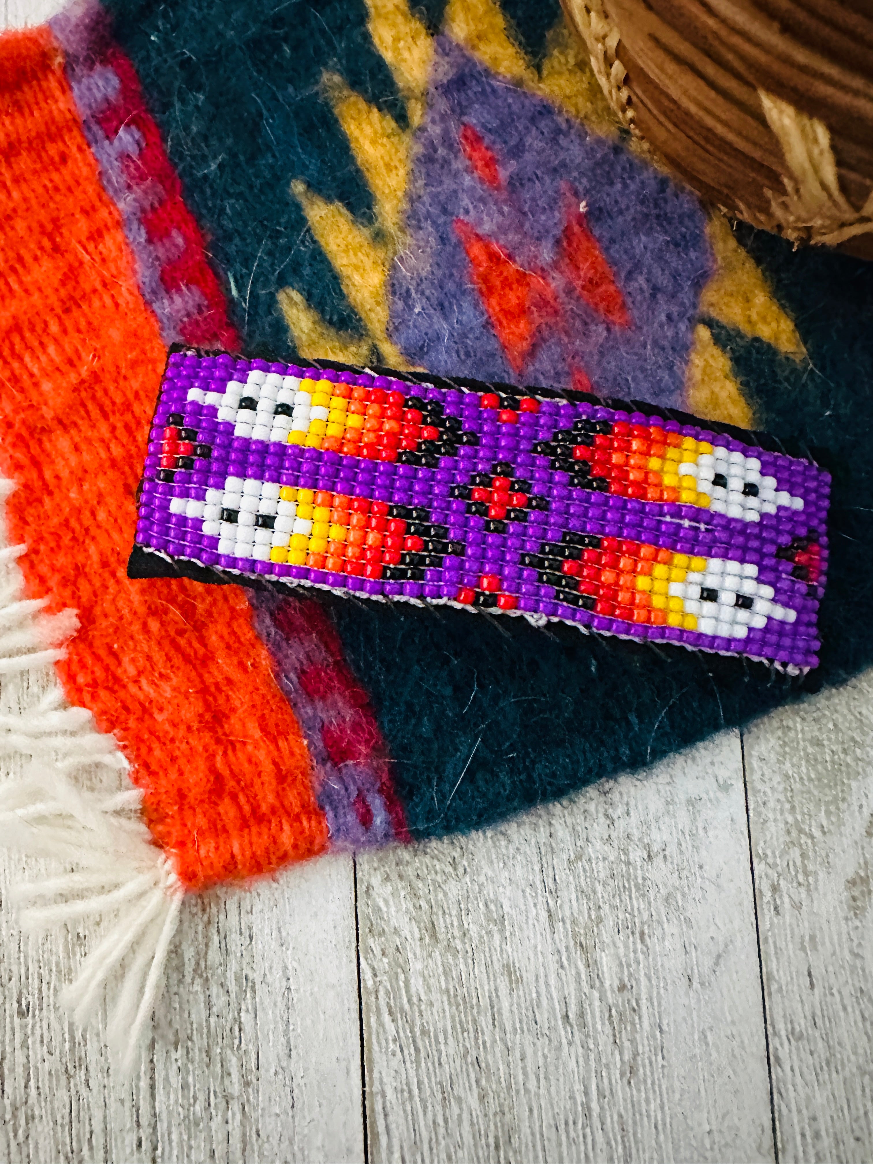 Navajo Handmade Beaded Barrette