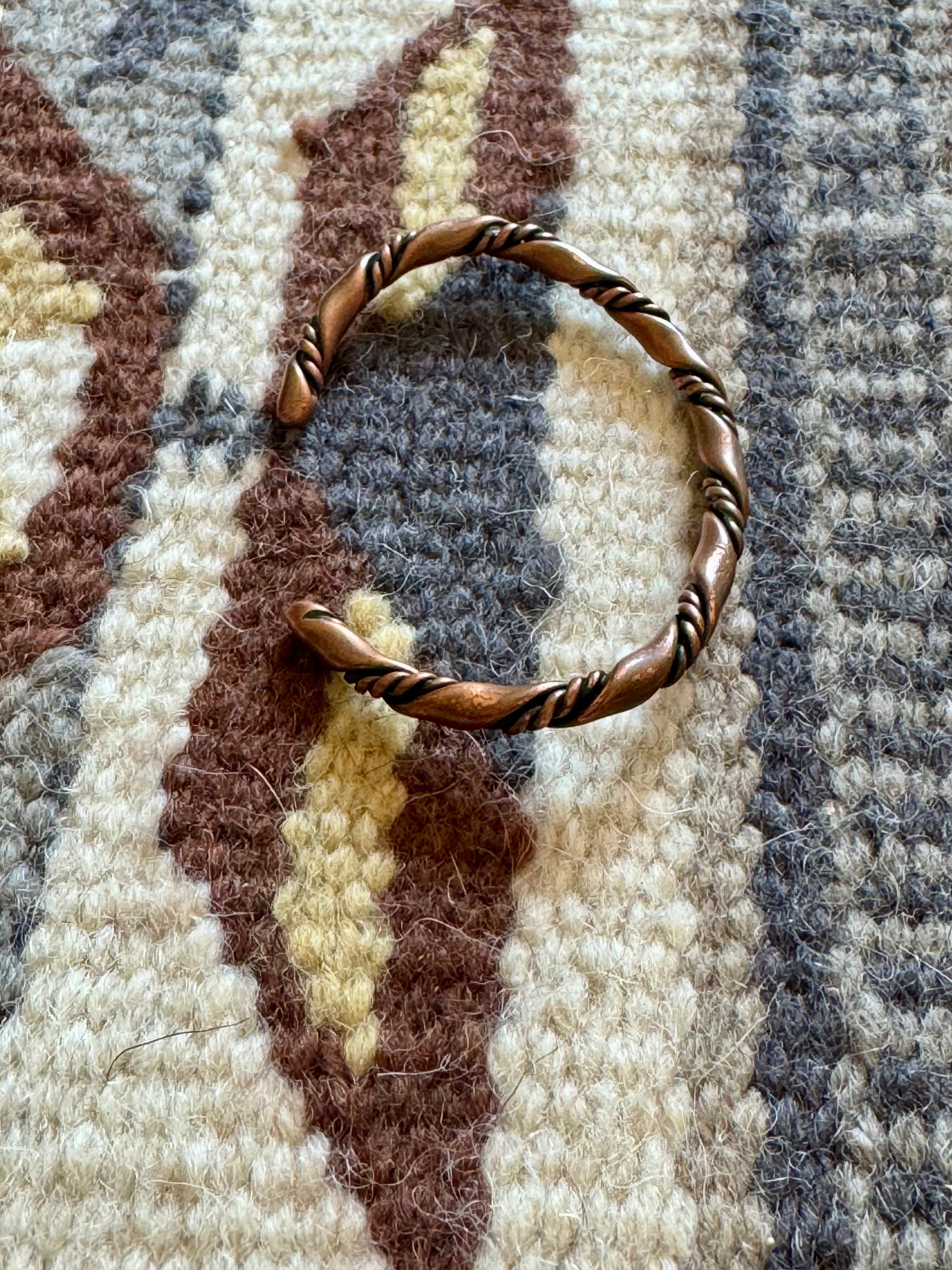 Vintage Handmade Copper Cuff Bracelet