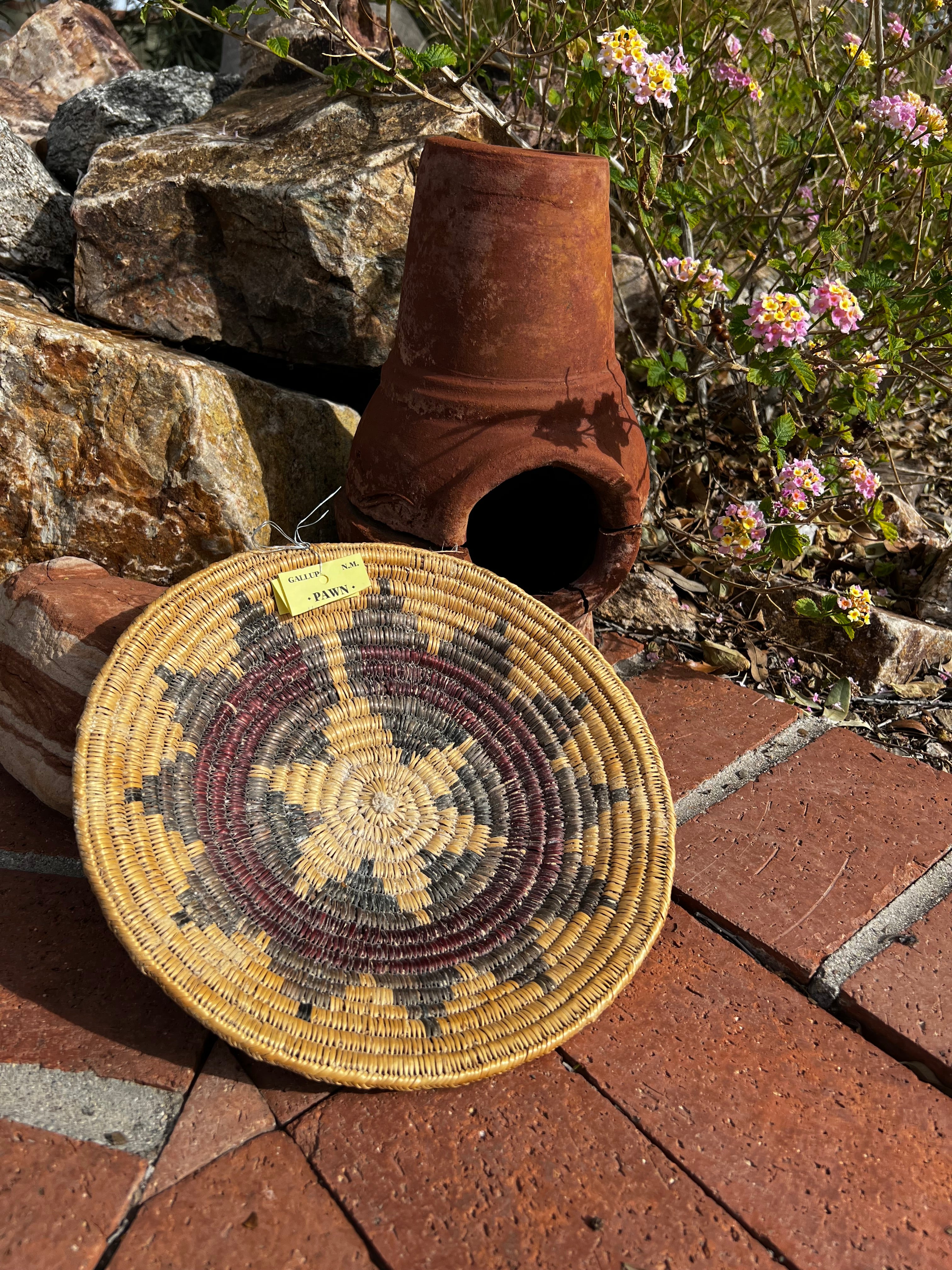 Old Pawn Handcrafted Woven Basket #3
