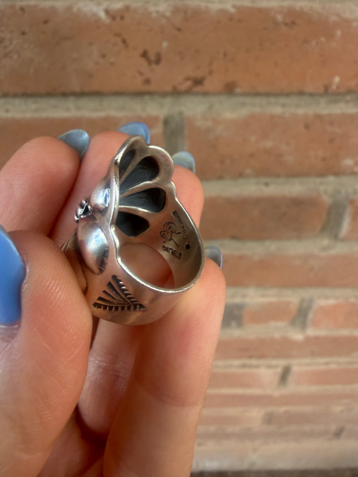 Handcrafted Sterling Silver Flower Concho Ring by Darrell Cadman (Leslies favorite)