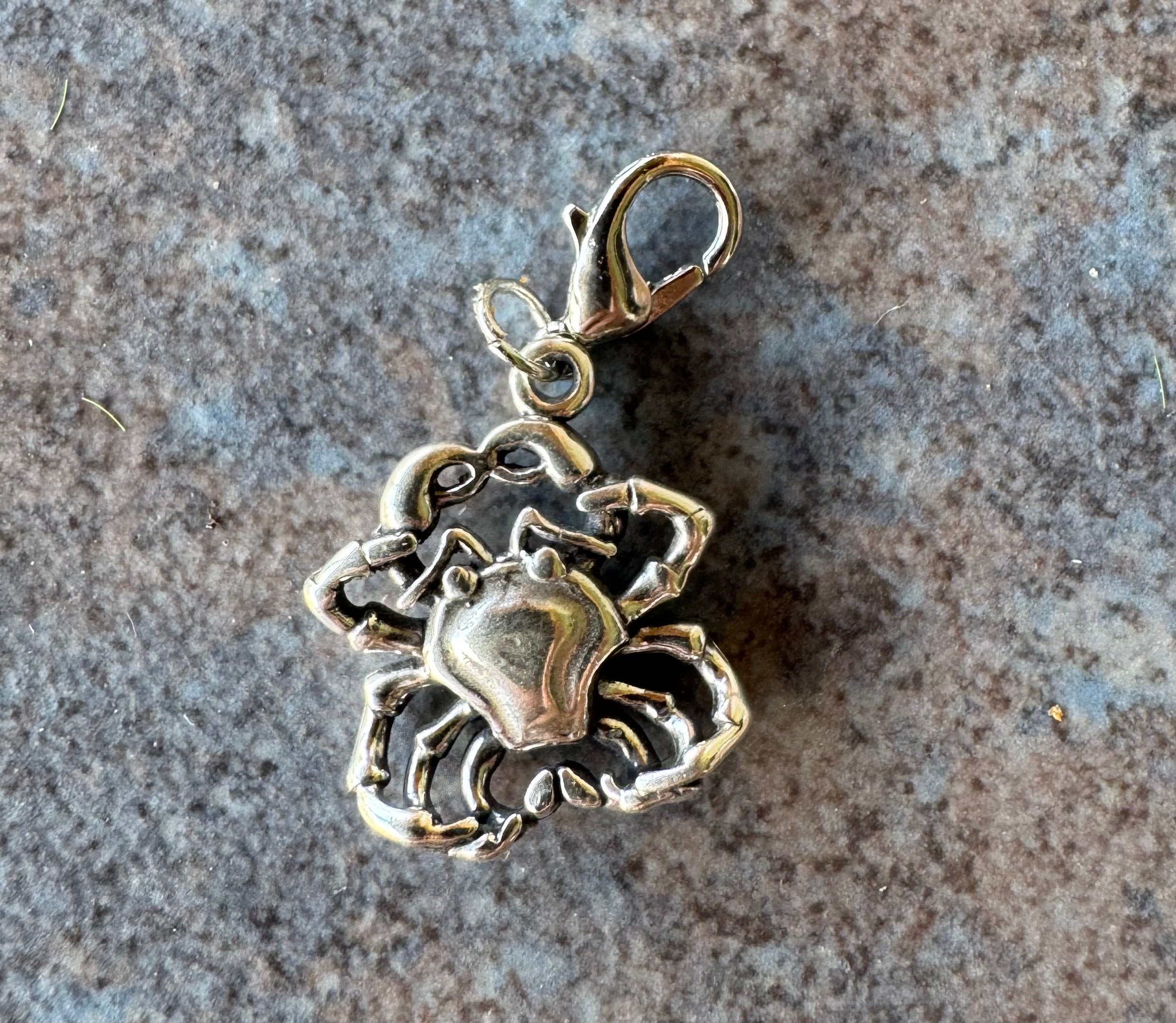 Handcrafted Sterling Silver Cancer/ Crab Charm