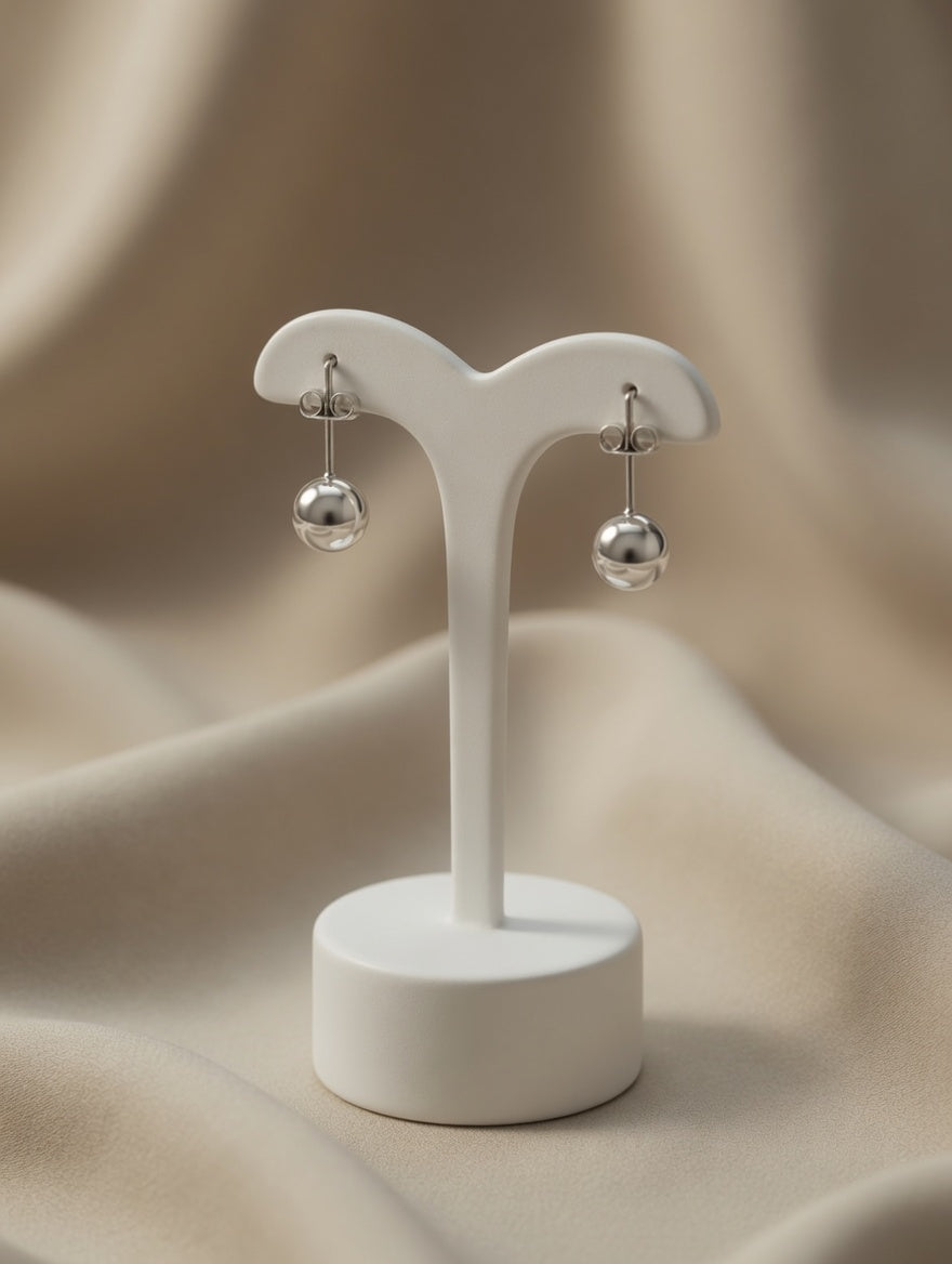 Timeless 5mm Sterling Silver Ball Stud Earrings