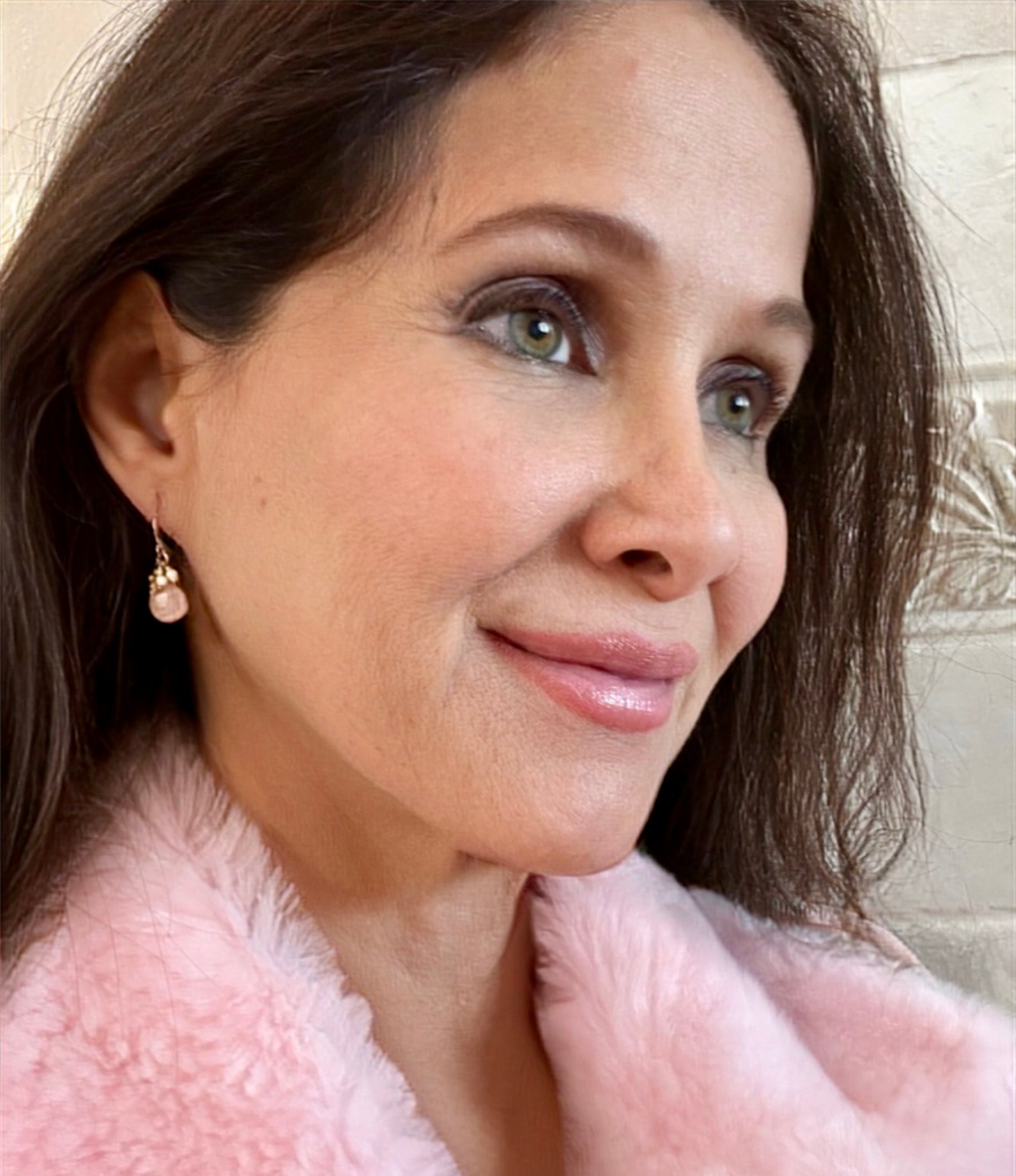 Rose Quartz Cluster Earrings