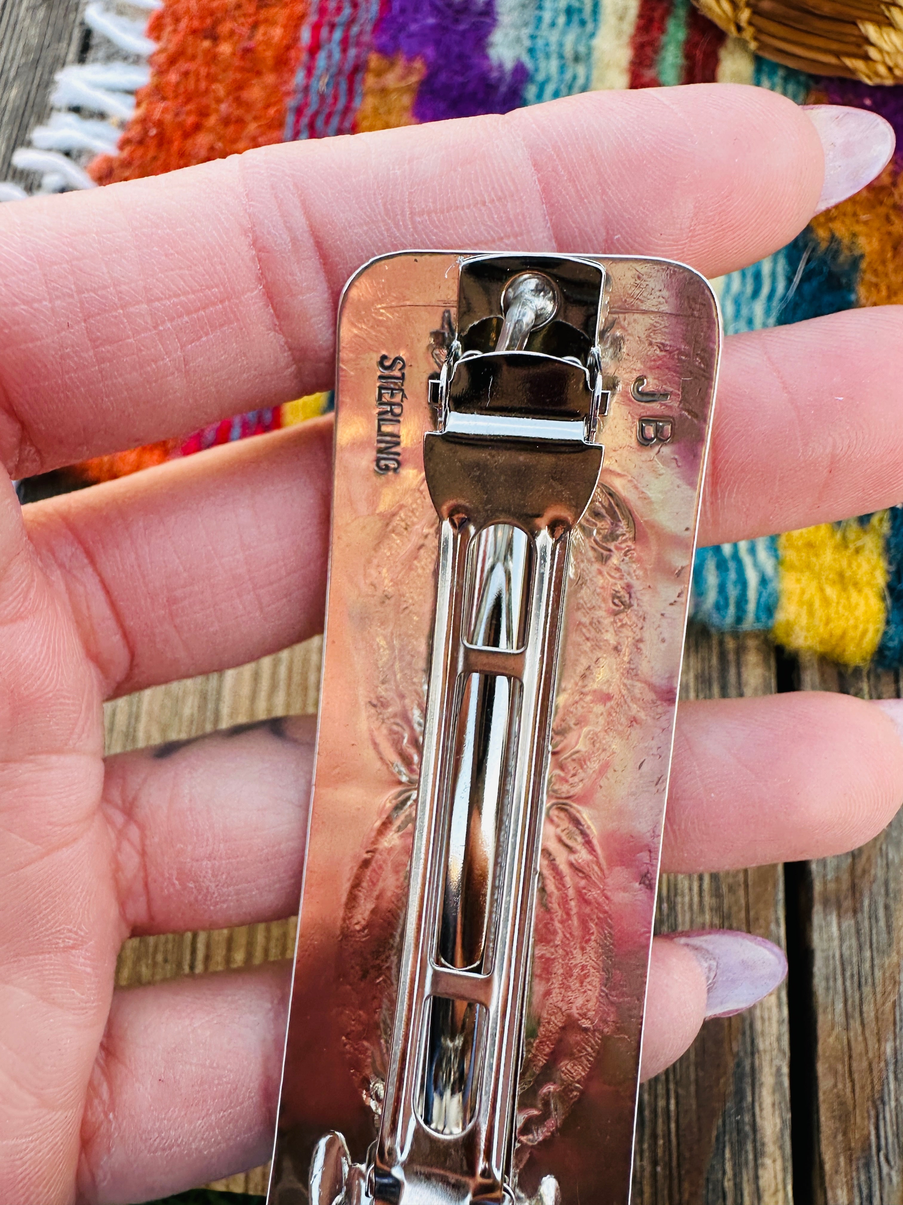 Handcrafted Sterling Silver Hair Barrette