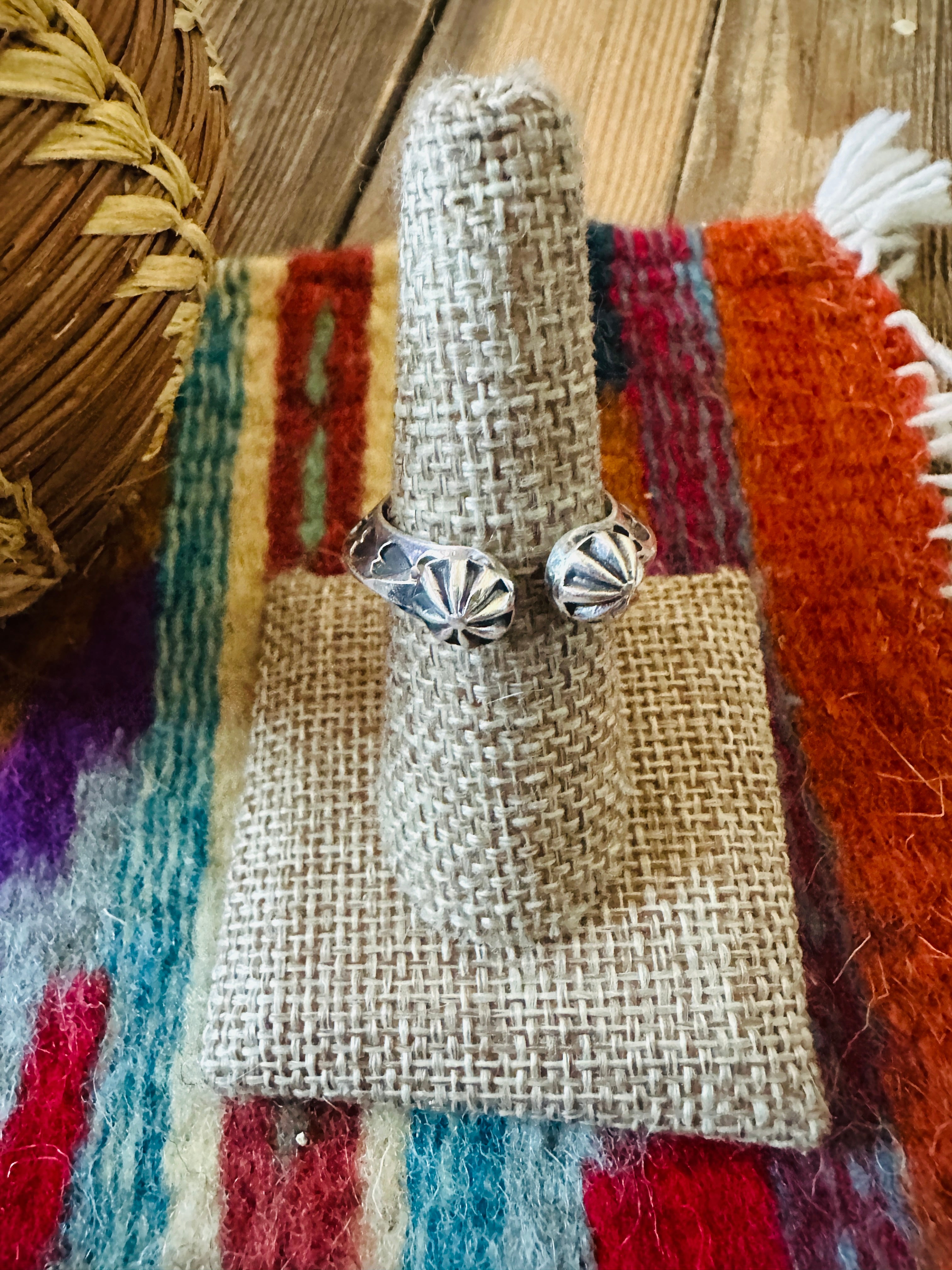 Handcrafted Sterling Silver Band Ring Size 8 by Sunshine Reeves