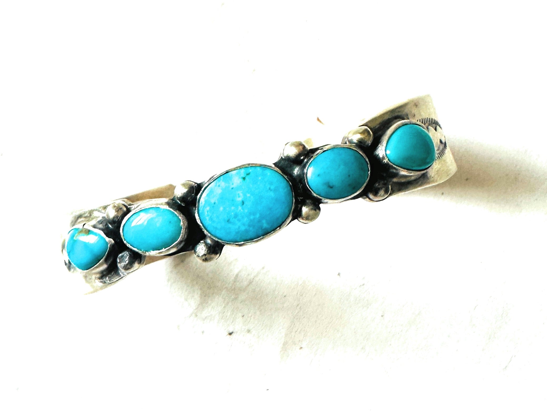 Navajo Turquoise & Sterling Silver Cuff Bracelet