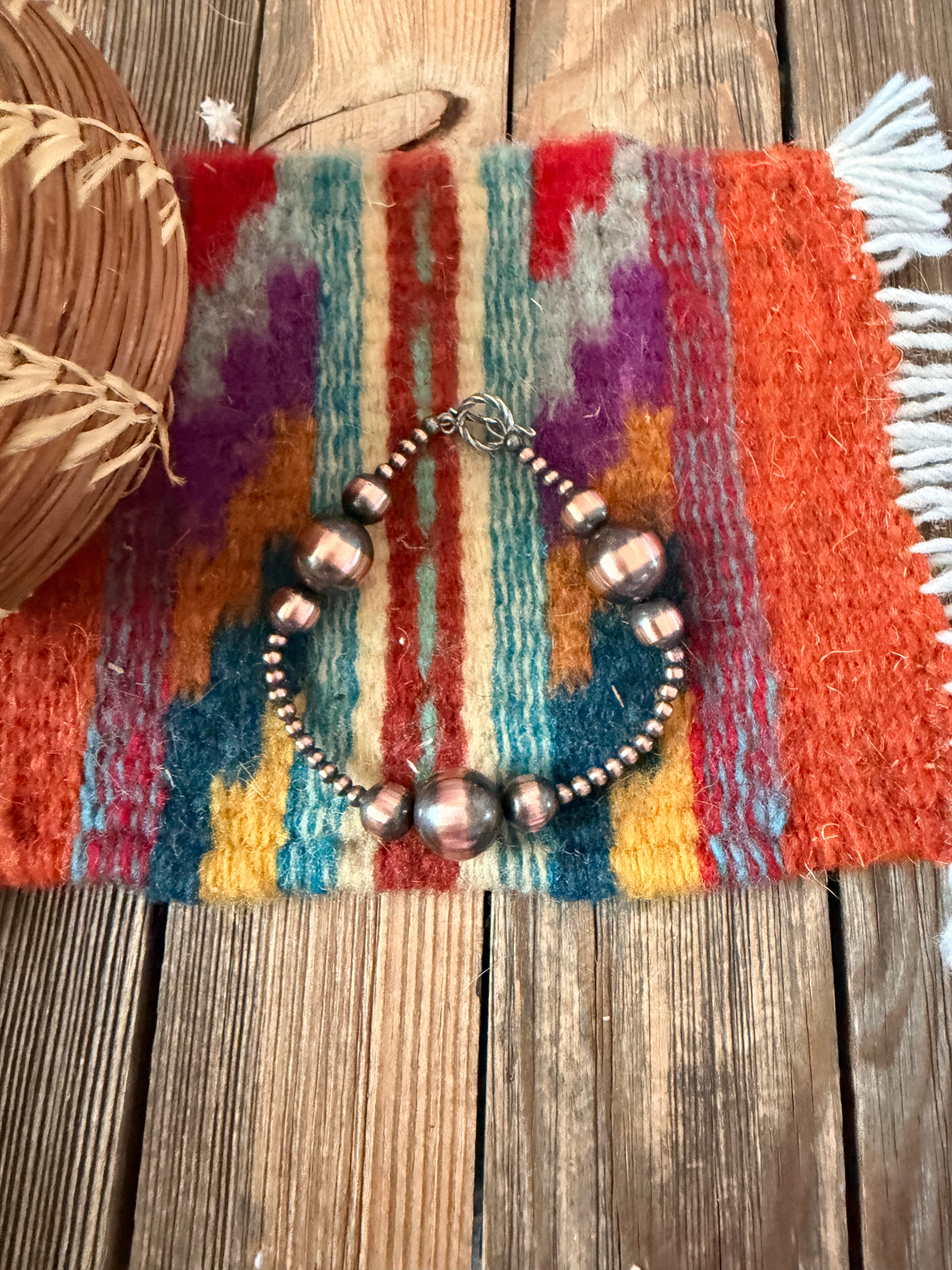 Handcrafted Copper Beaded Bracelet