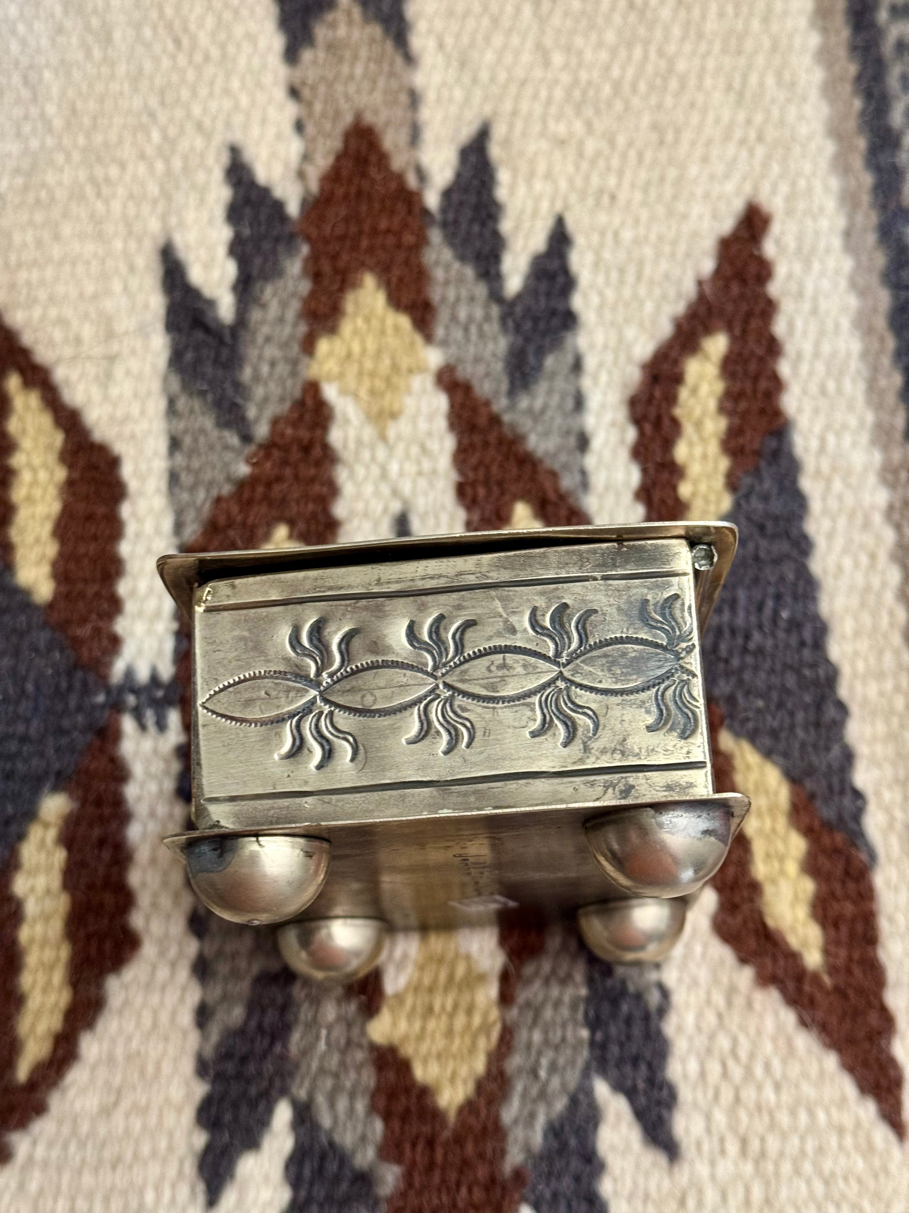 Handmade German Silver Trinket Box