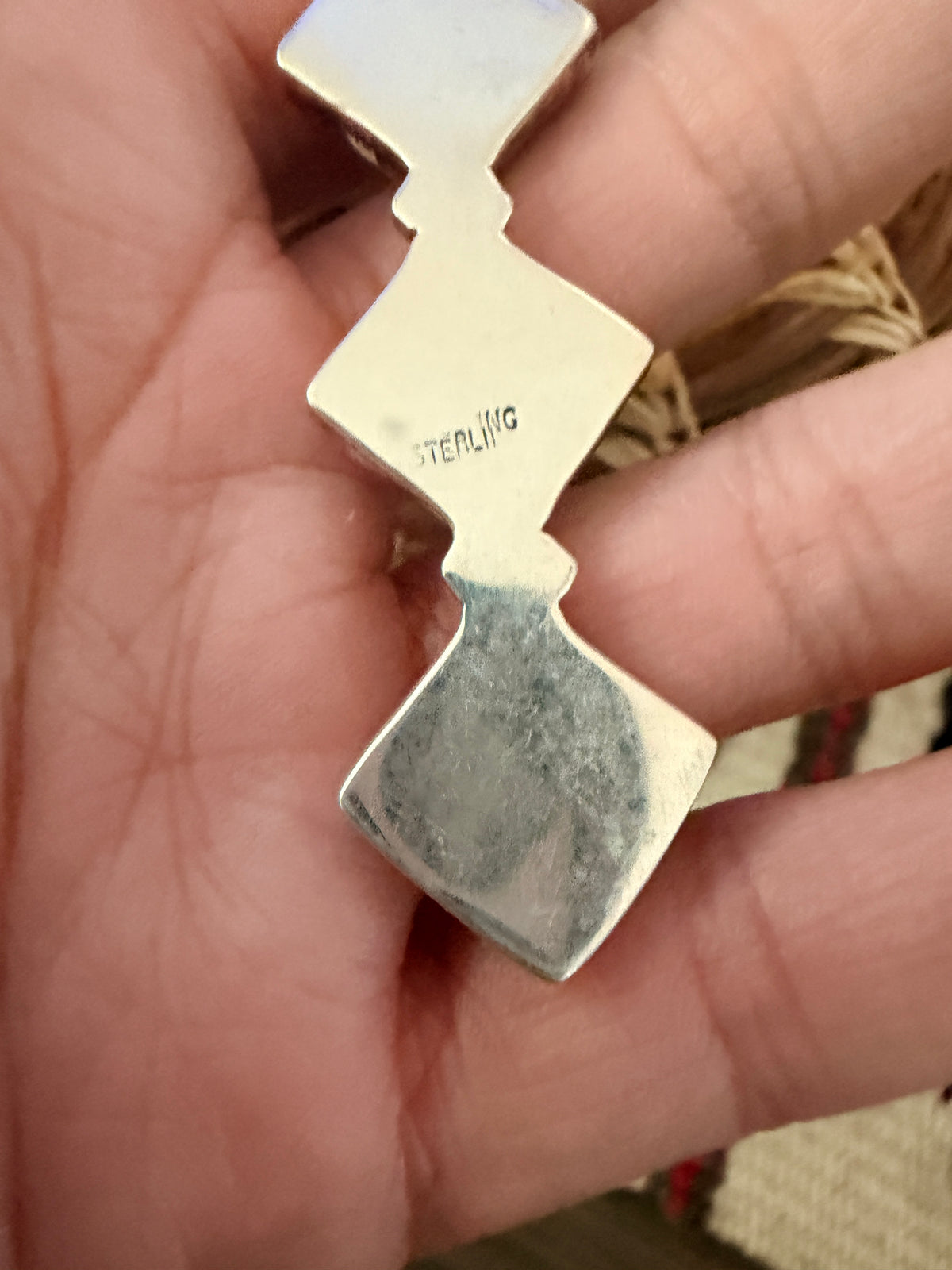 Handcrafted Sterling Silver & Turquoise Pendant