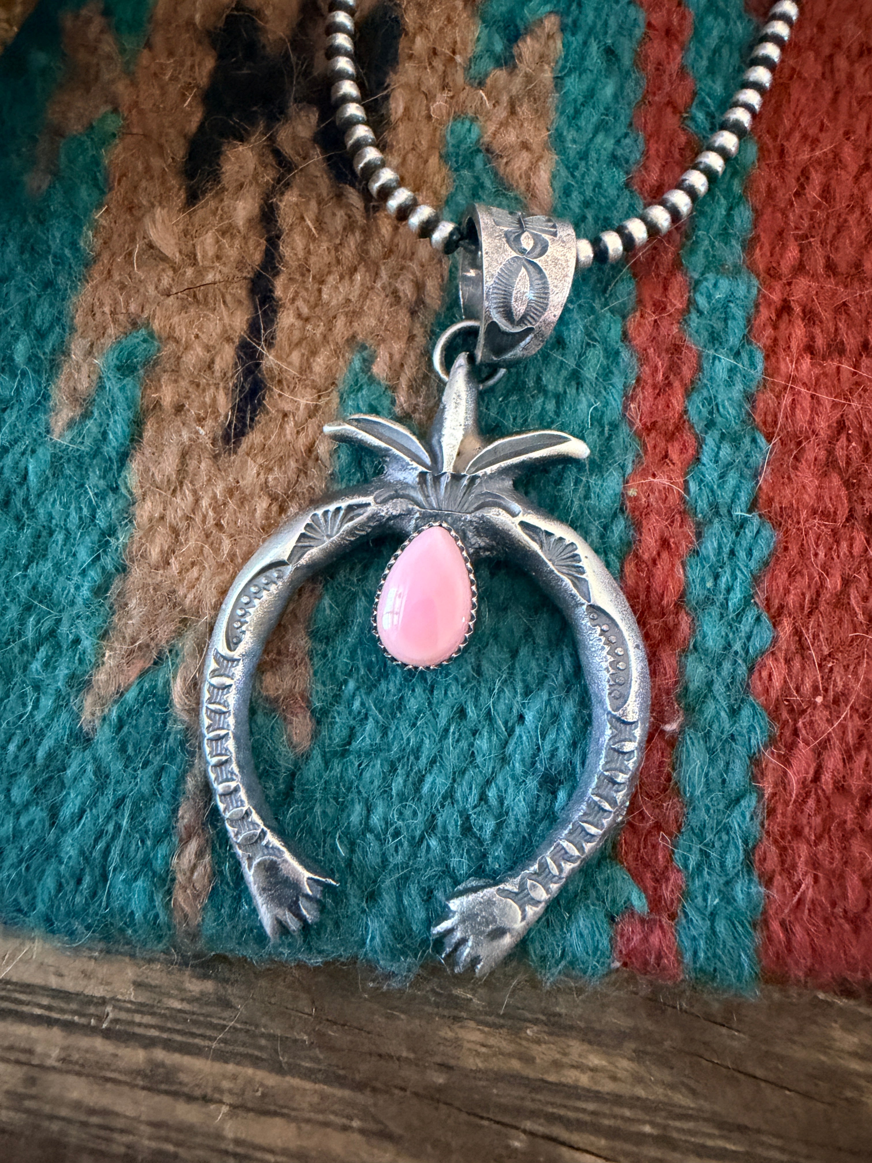 Handcrafted Sterling Silver & Queen Pink Naja Pendant by Kevin Billah