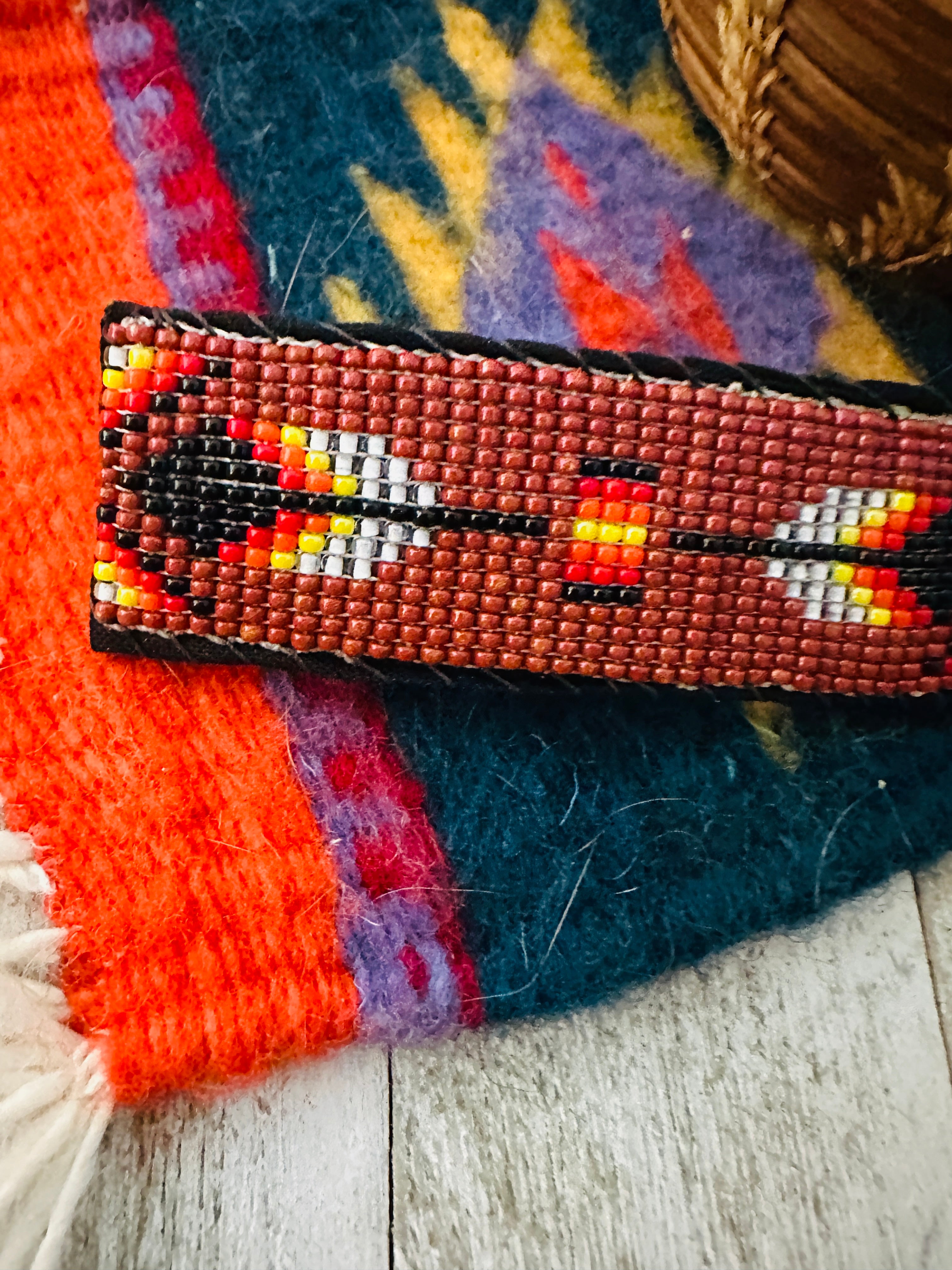 Navajo Handmade Beaded Barrette