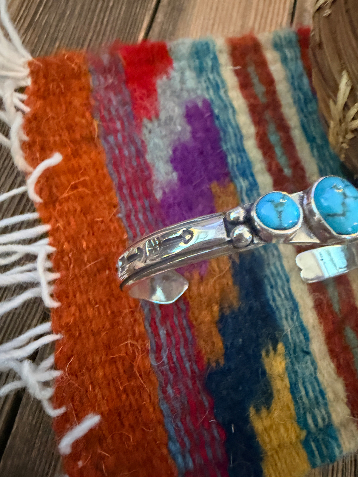 Handcrafted Sterling Silver & Turquoise Arrow Cuff Bracelet
