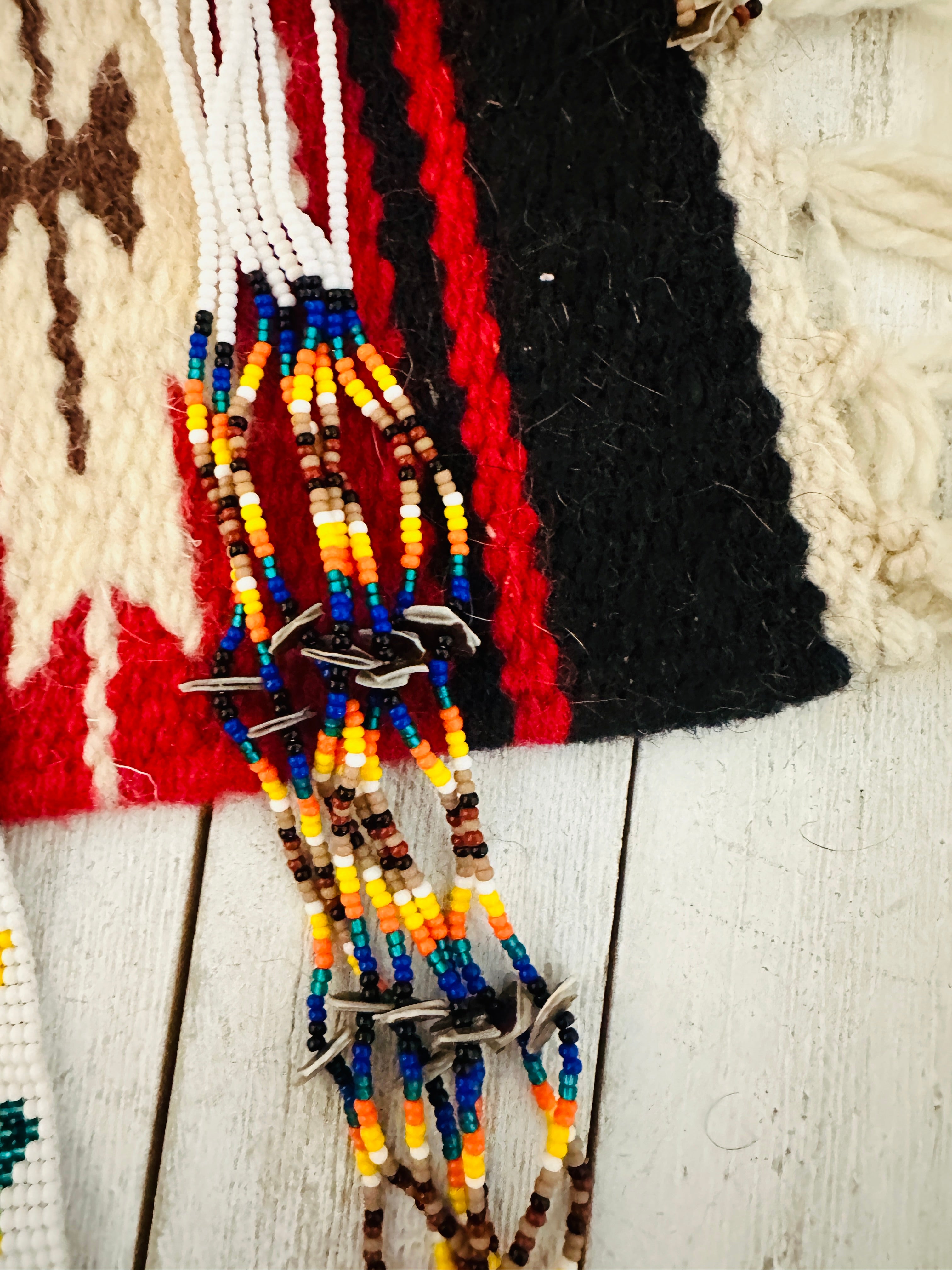 Navajo Multicolor Beaded Necklace Set