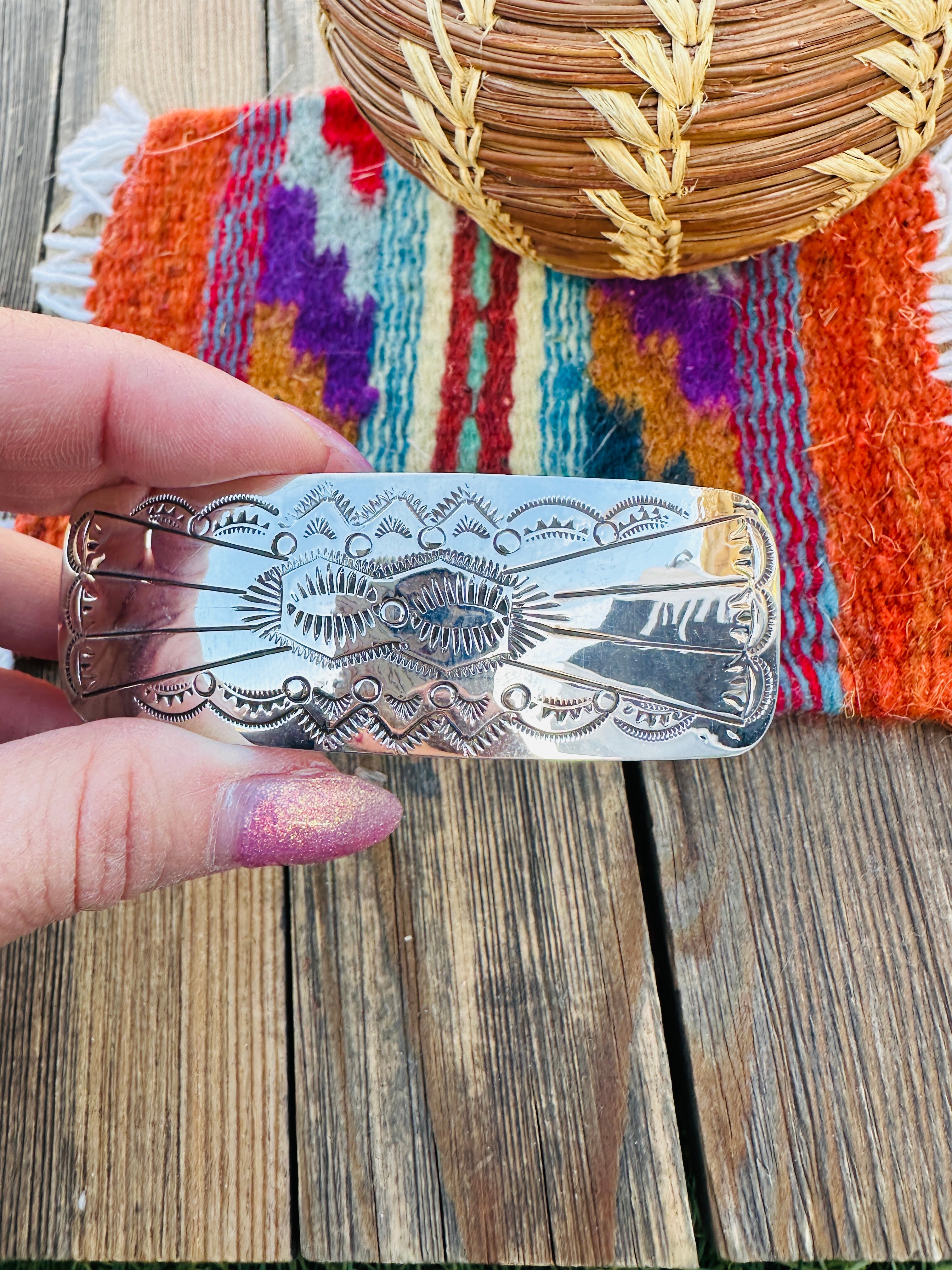 Handcrafted Sterling Silver Hair Barrette