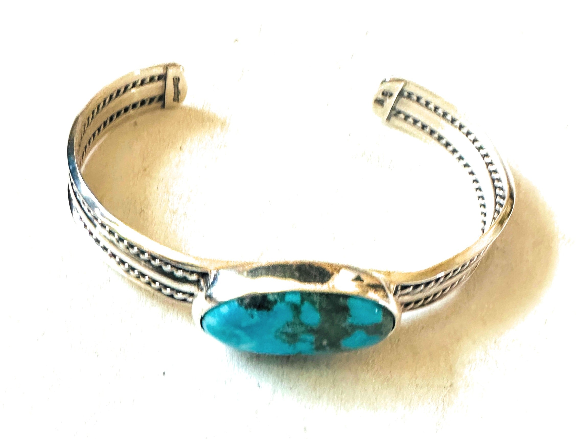 Navajo Turquoise & Sterling Silver Cuff Bracelet