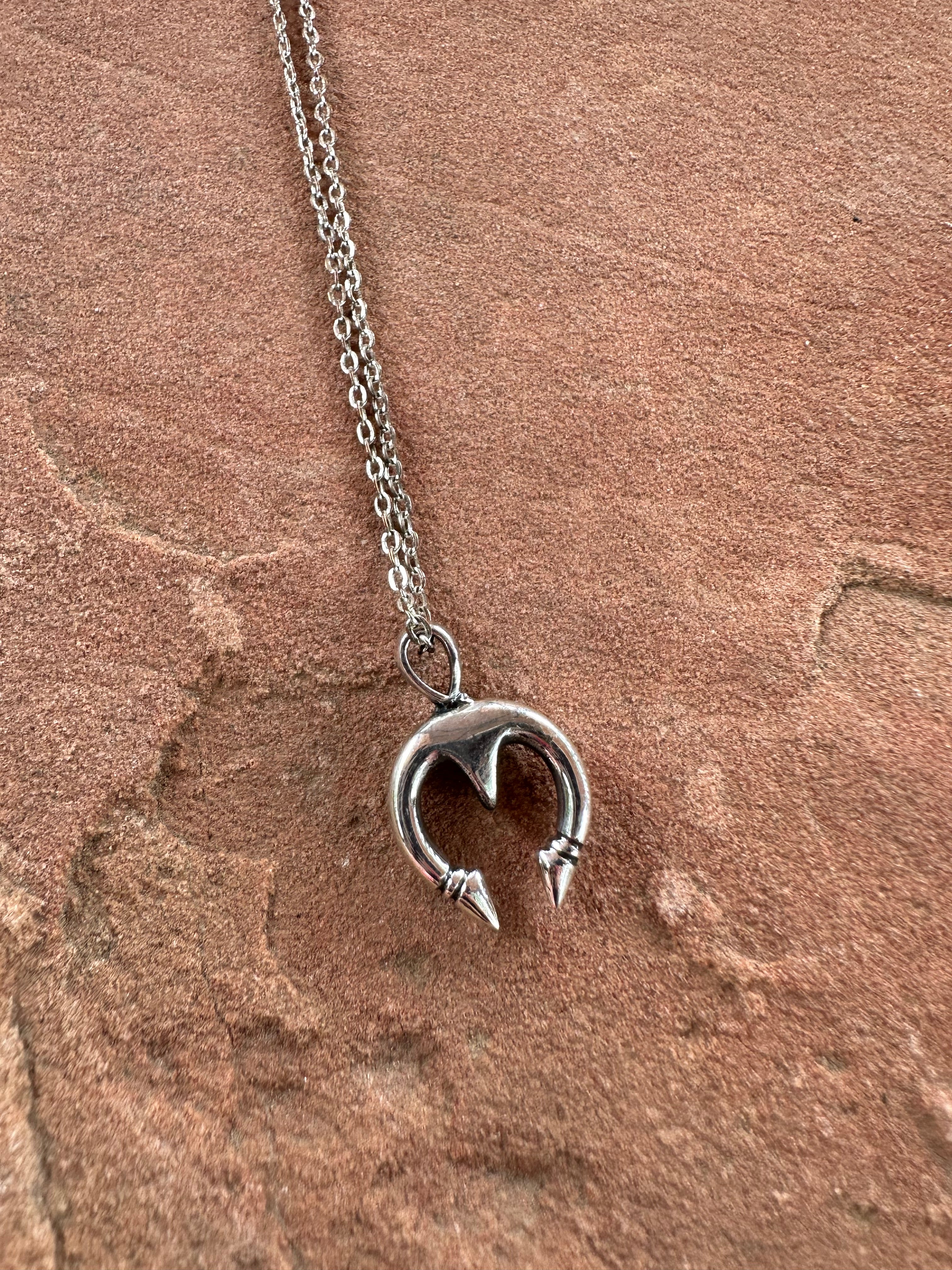 Beautiful Handmade Sterling Silver Mini Naja Pendant