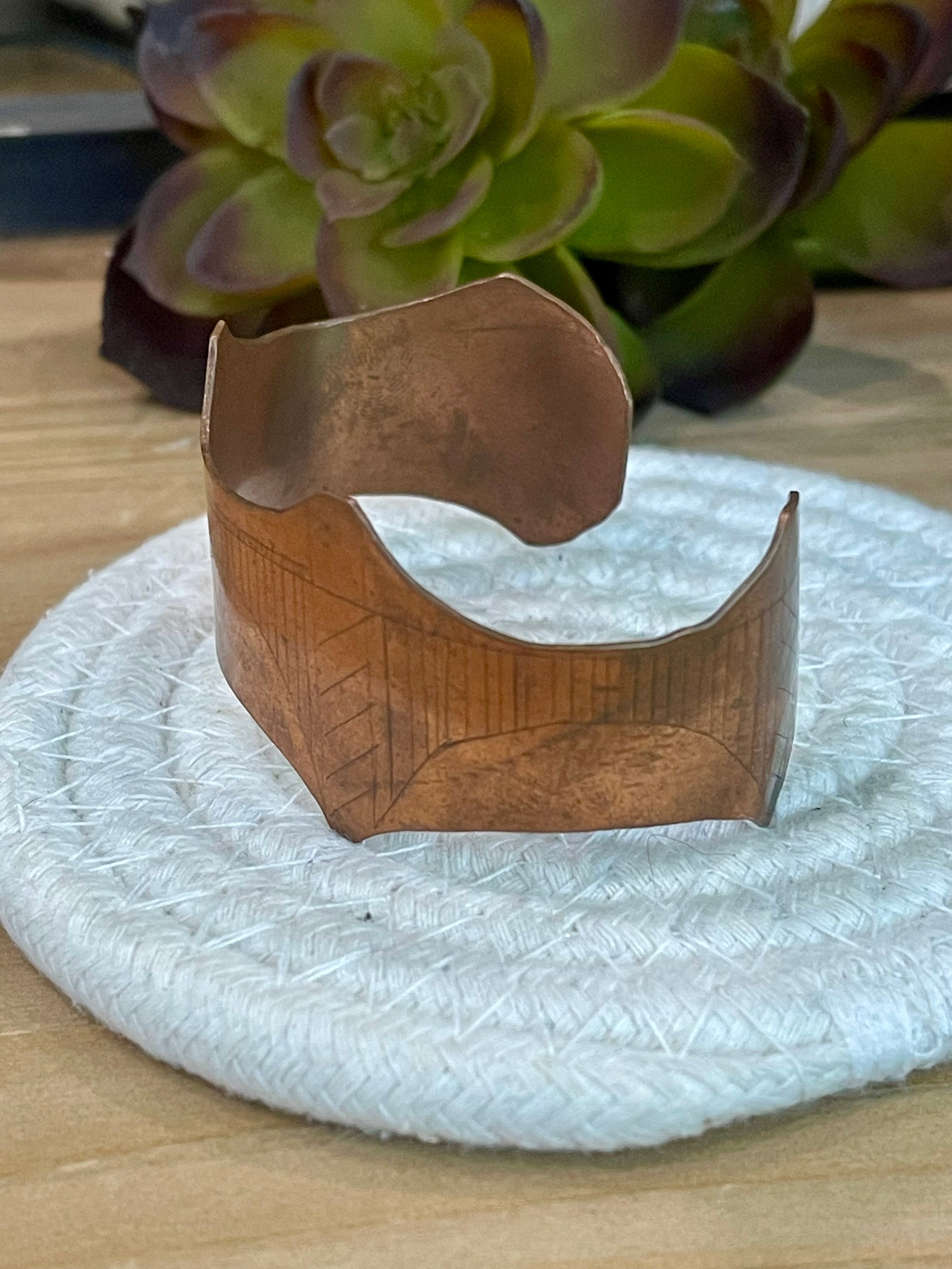 Vintage Handmade Copper Cuff