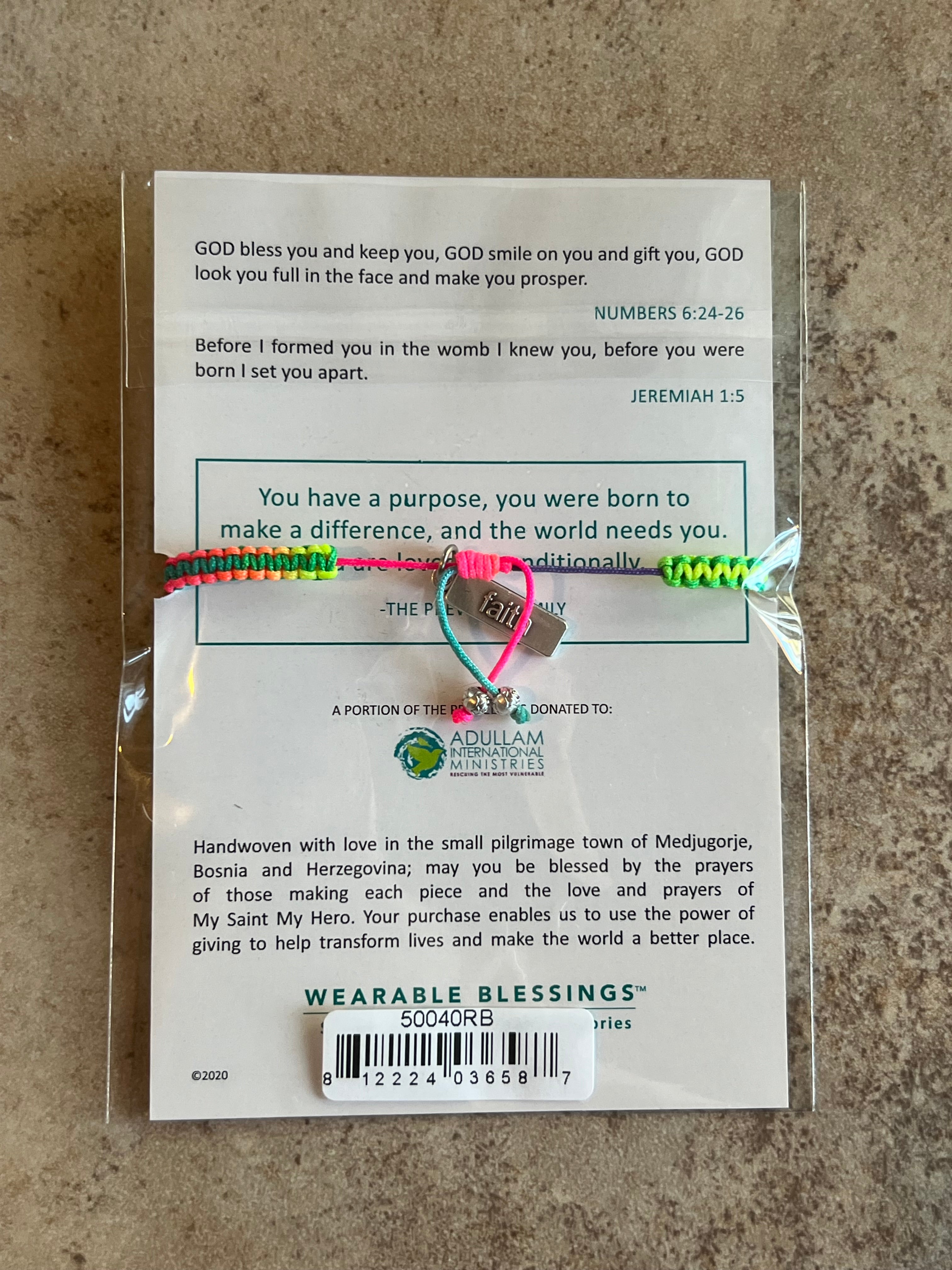 Wonderfully Made Blessed Kid’s Bracelet (Rainbow)