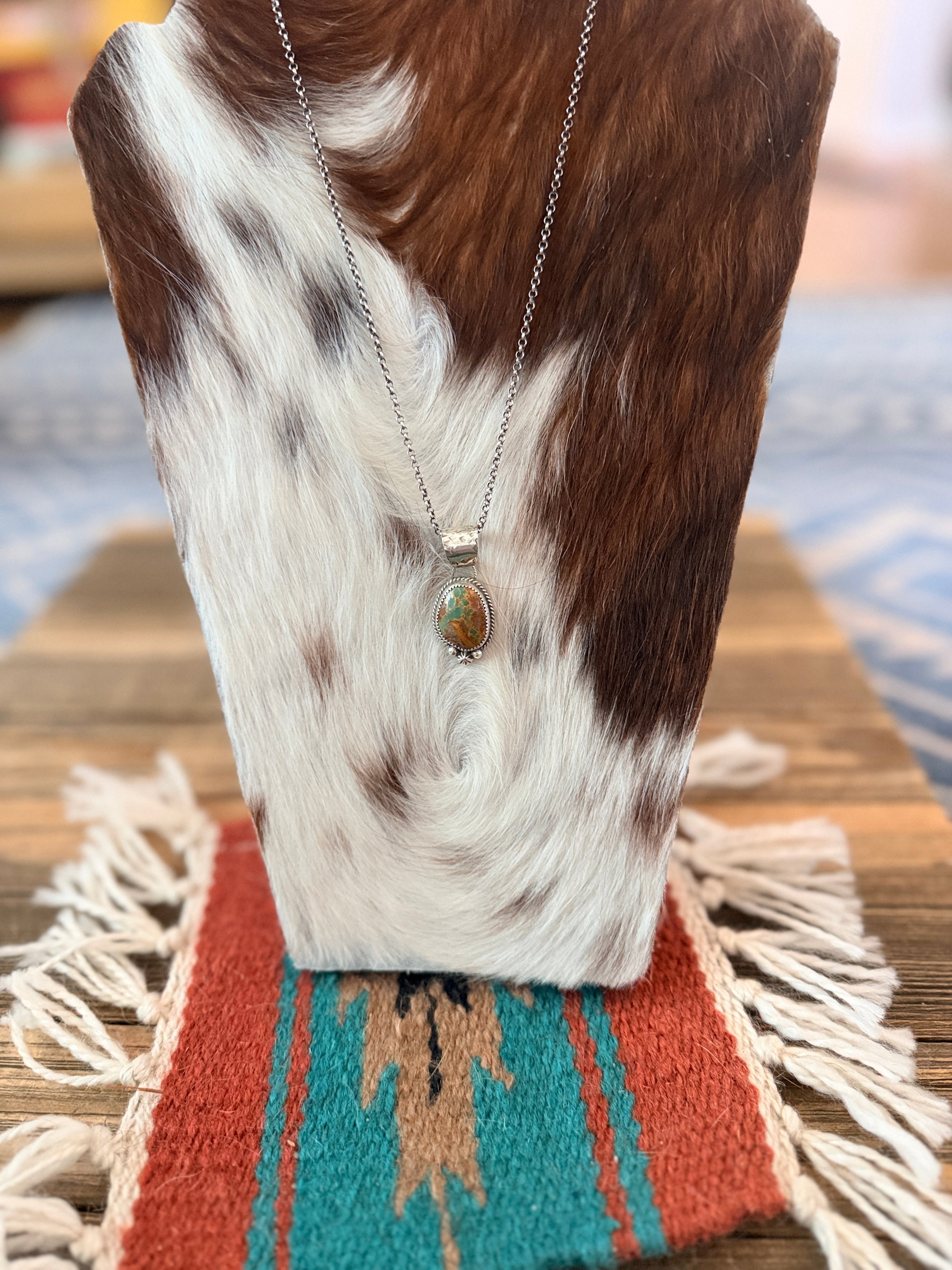 Handmade Sterling Silver & Turquoise Necklace