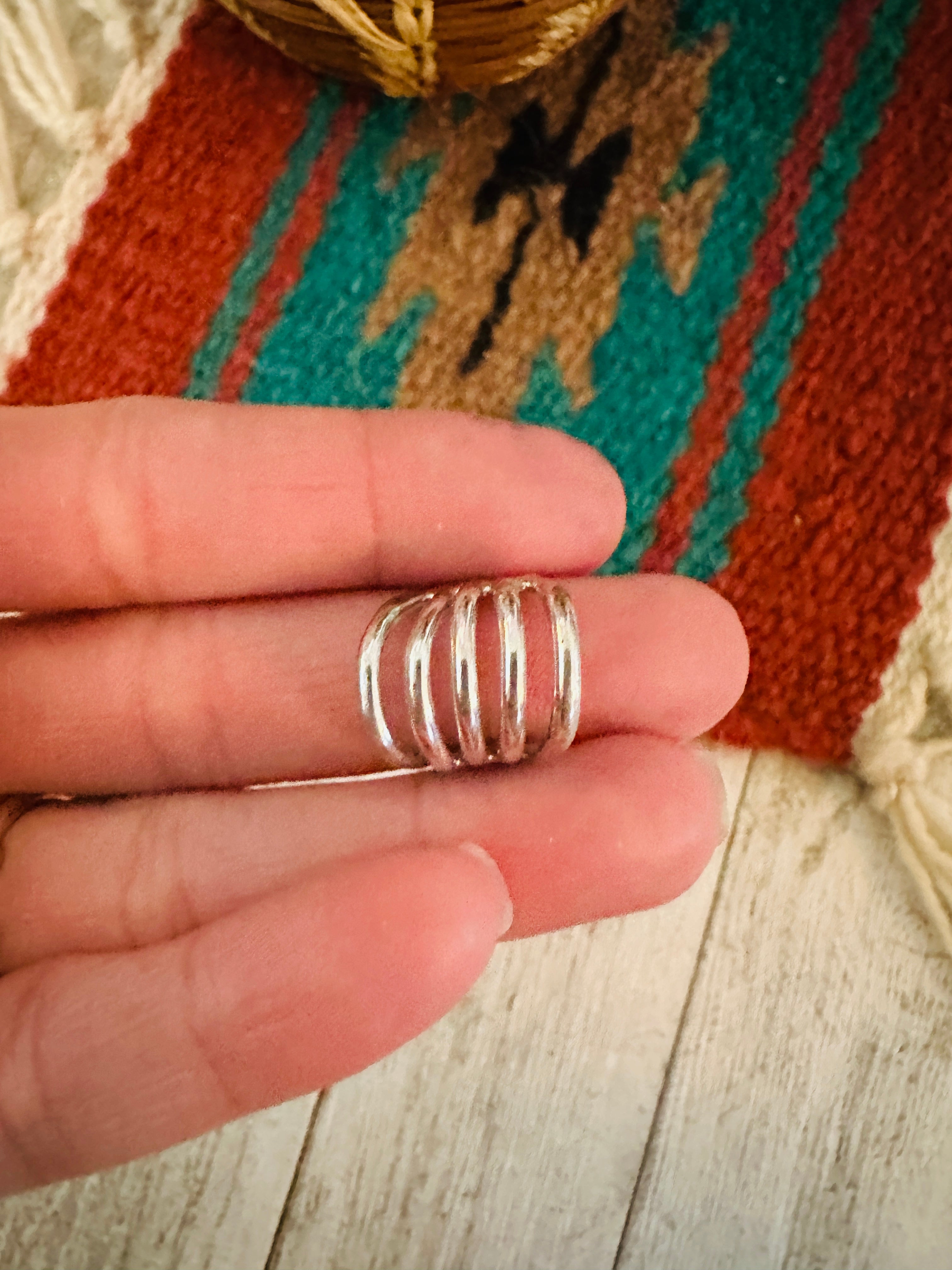 Navajo Sterling Silver  Ear Cuff