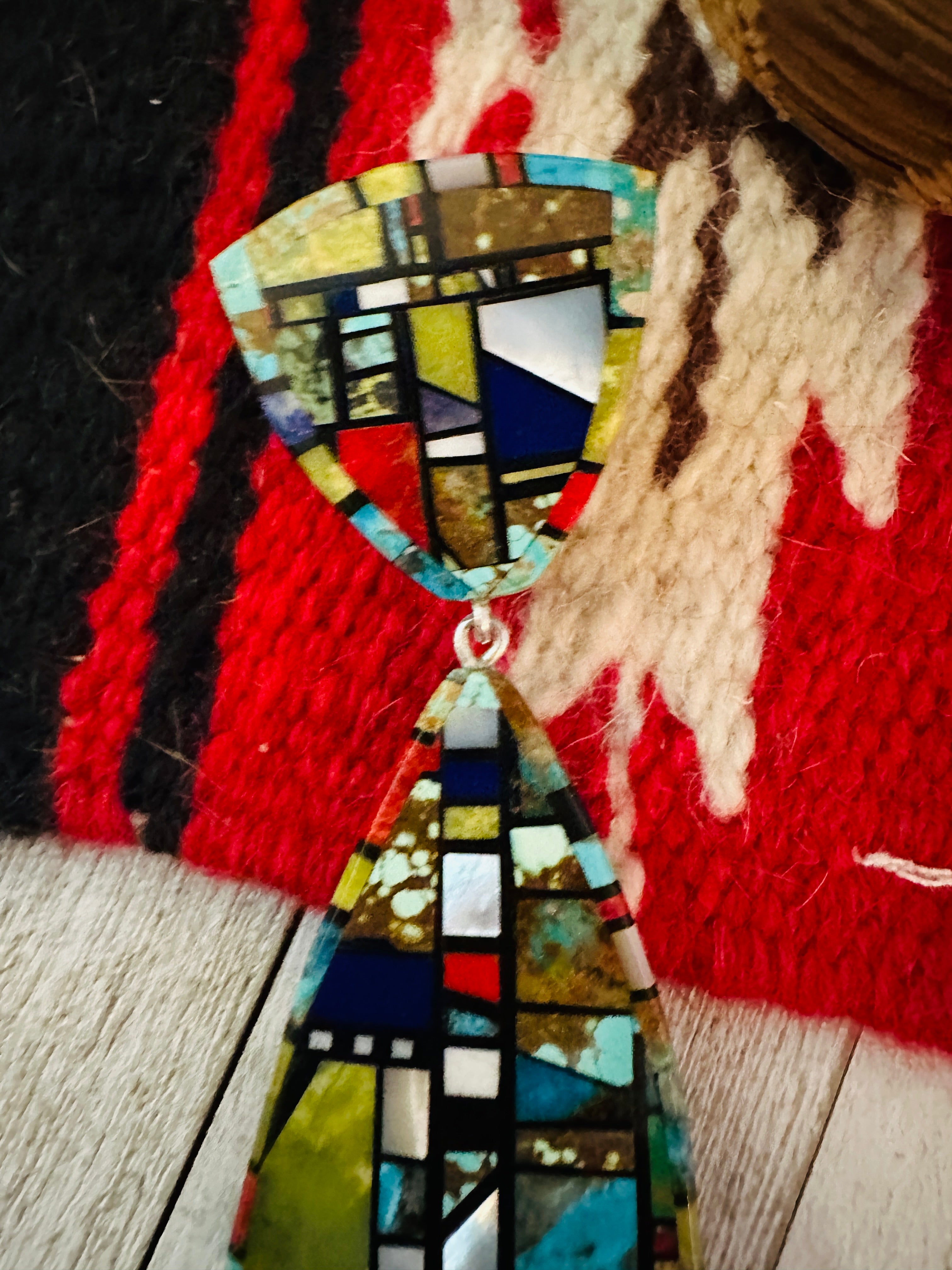 Santo Domingo Multi Stone Inlay Pendant