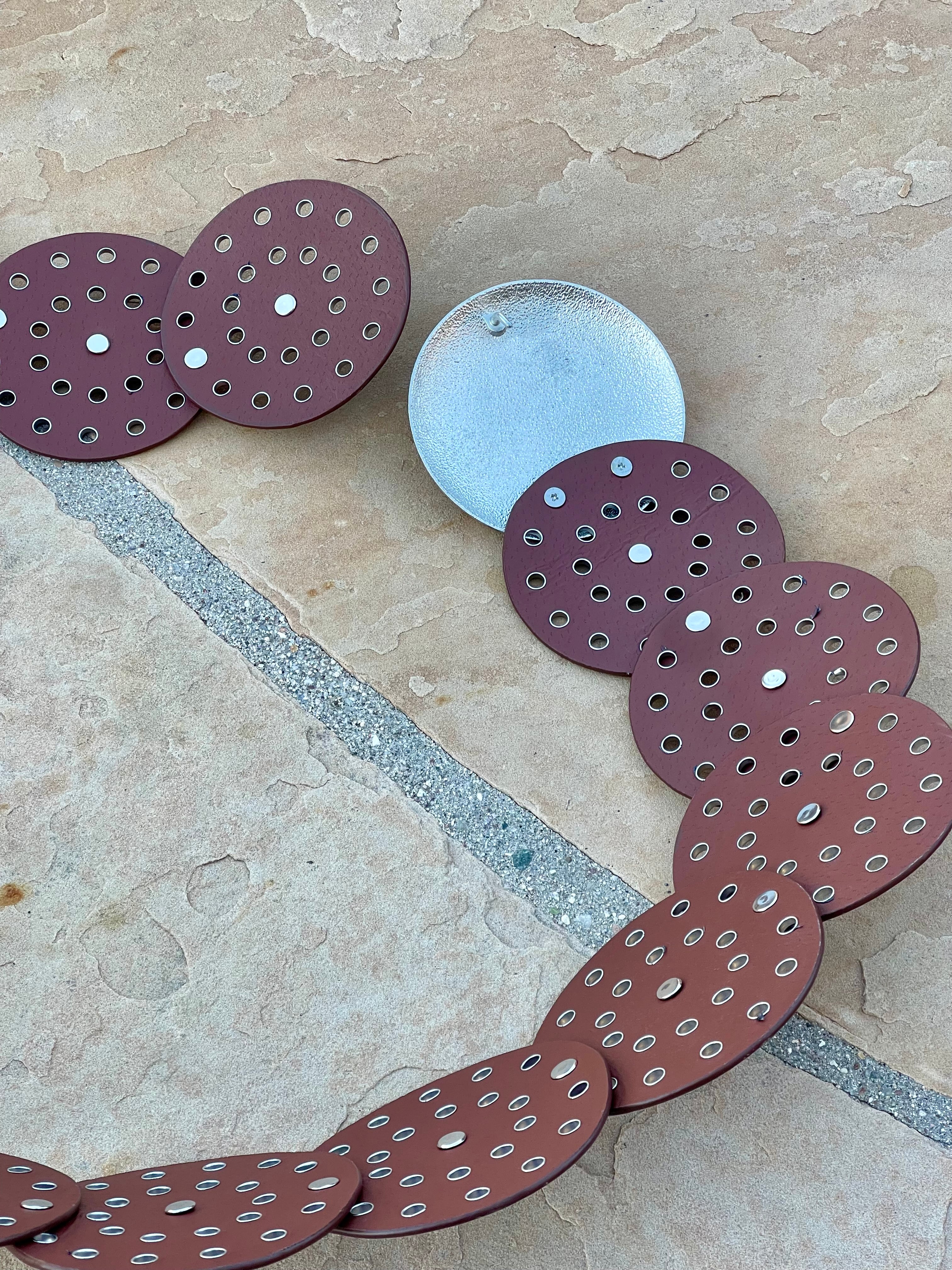 Handmade Brown Round Belt 44.5”