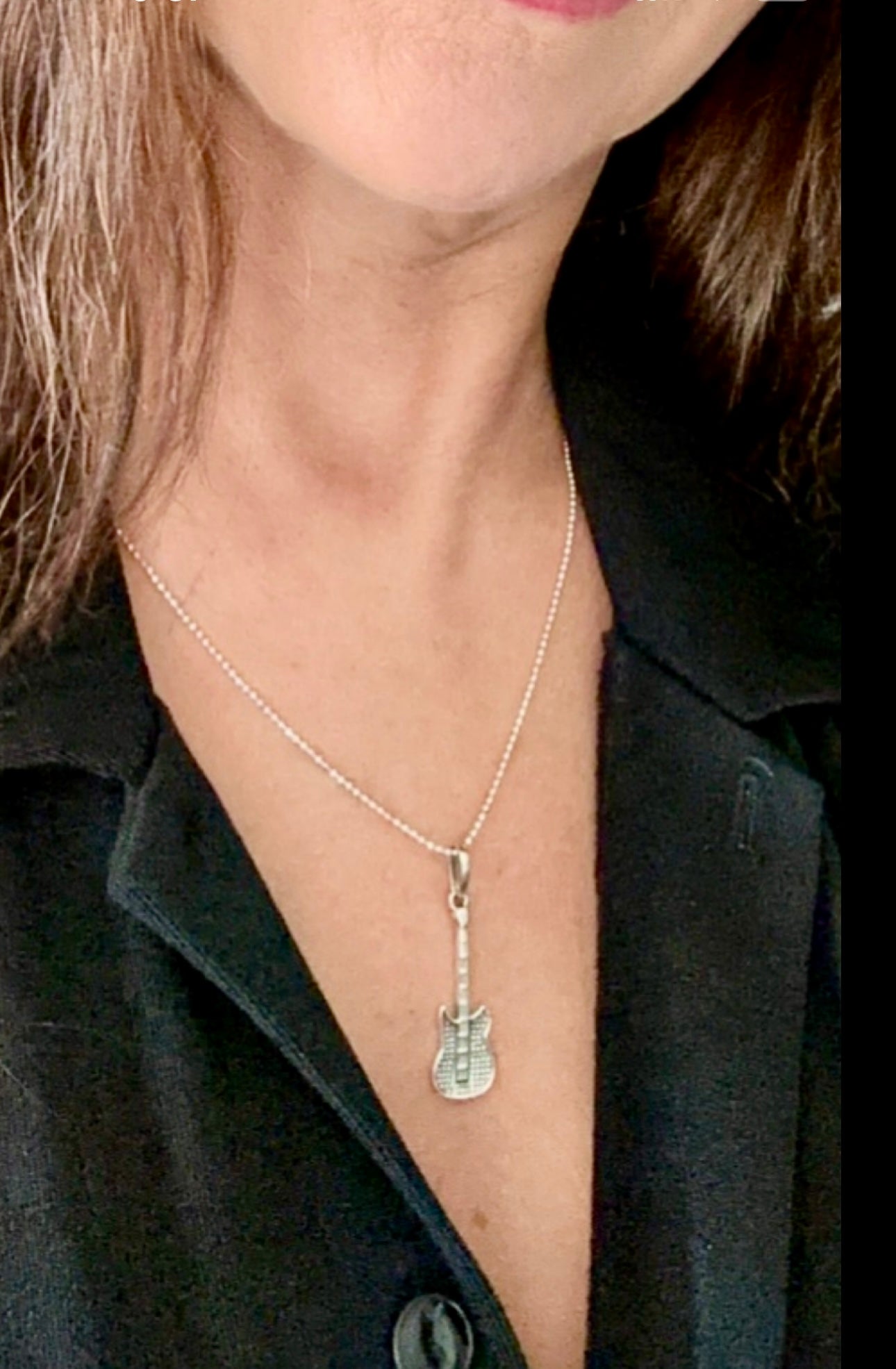 Guitar Pendant Necklace