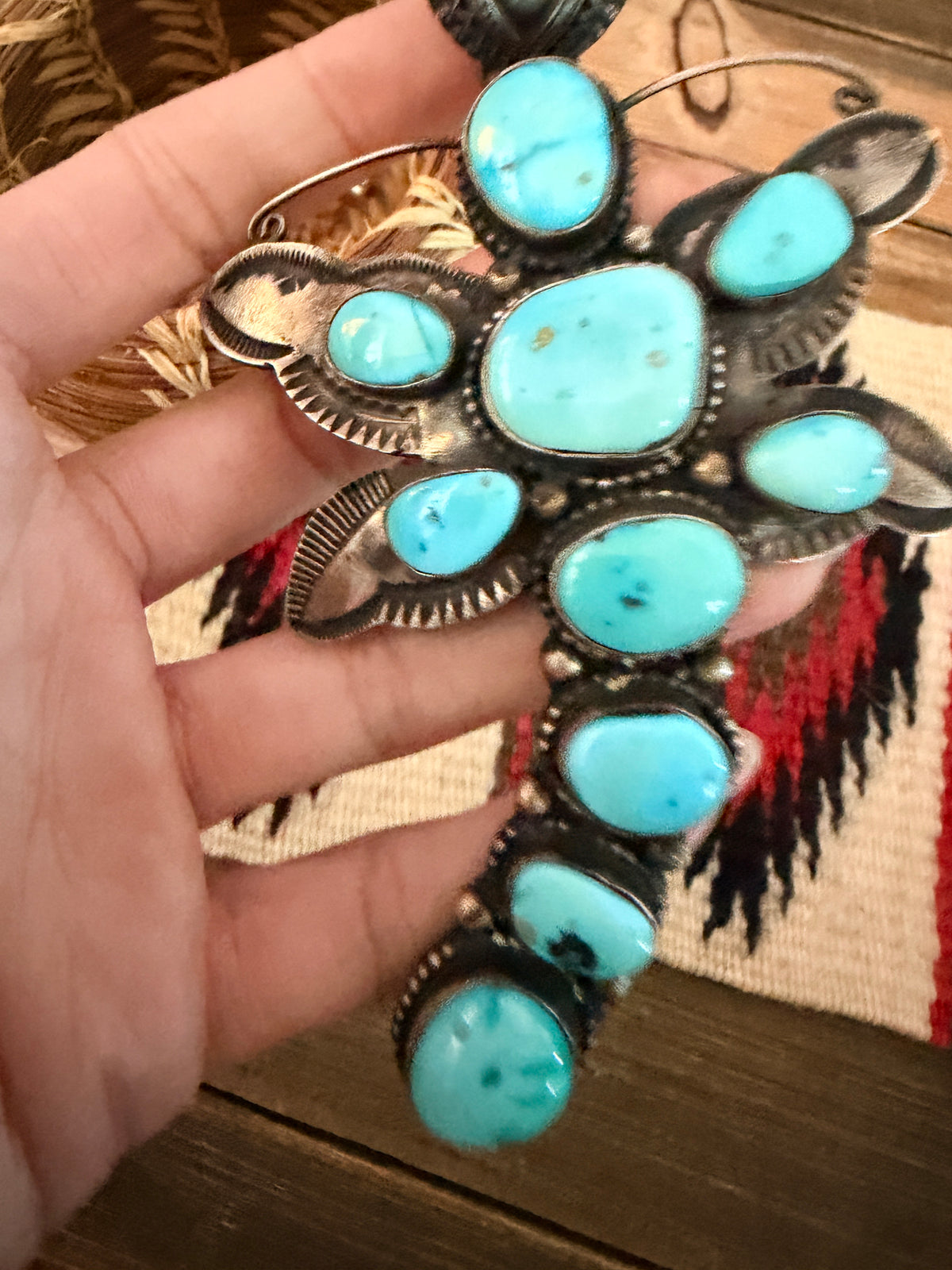 Handcrafted Sterling Silver & Turquoise Dragonfly Pendant by Shawn Cayatoneto