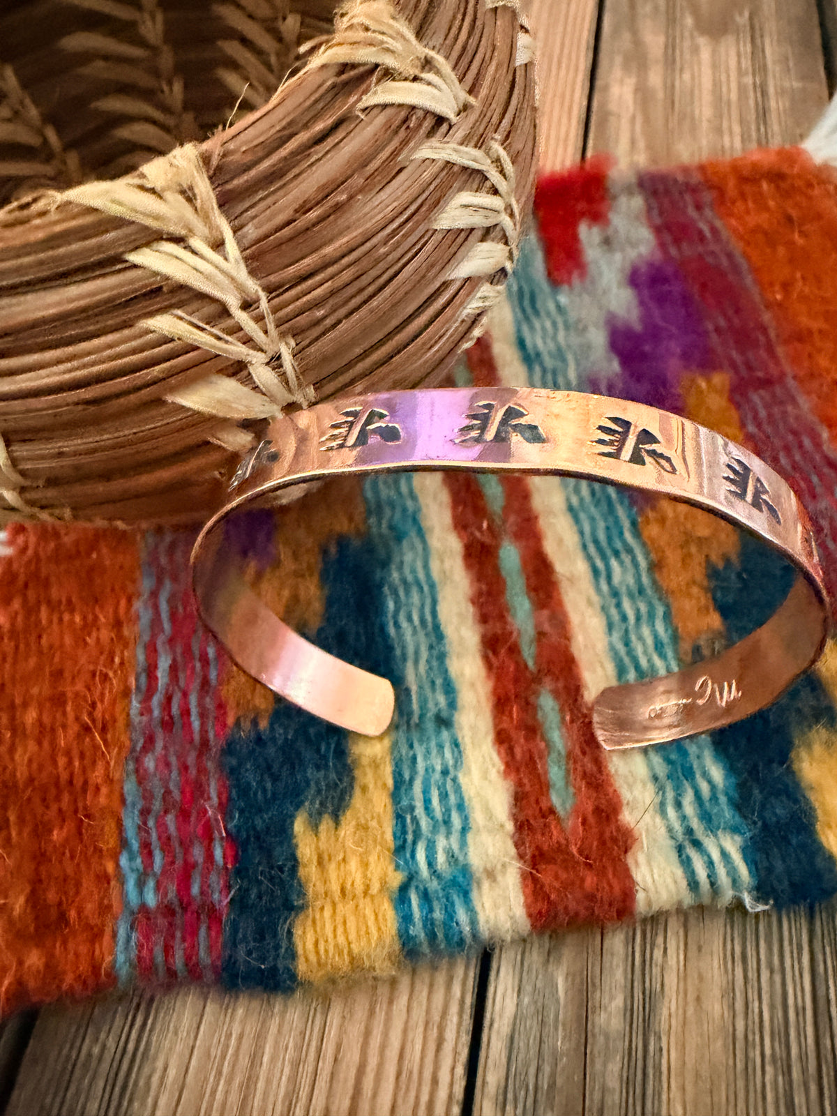 Handcrafted Copper Bear Paw Cuff Bracelet