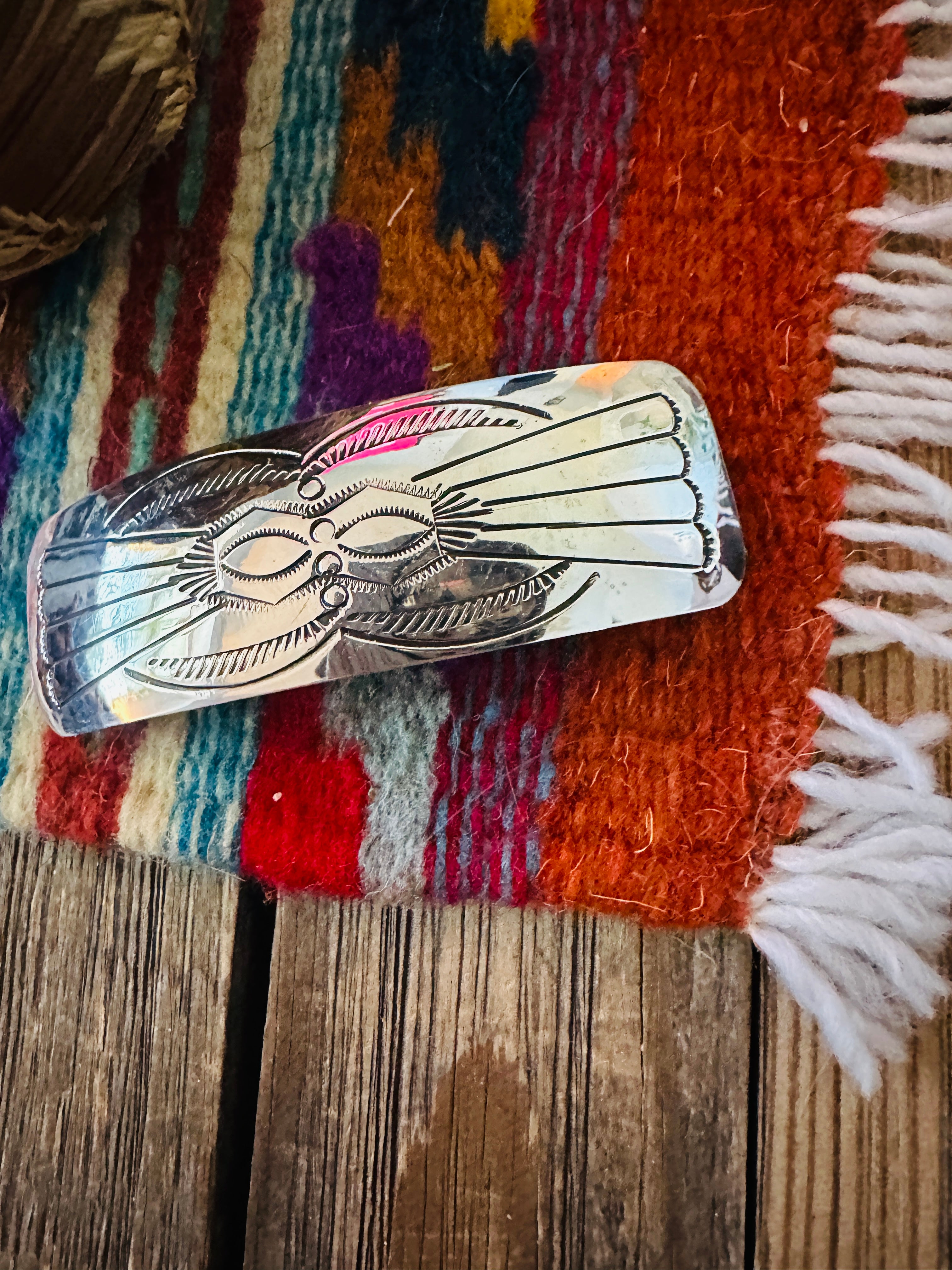 Handcrafted Sterling Silver Hair Barrette
