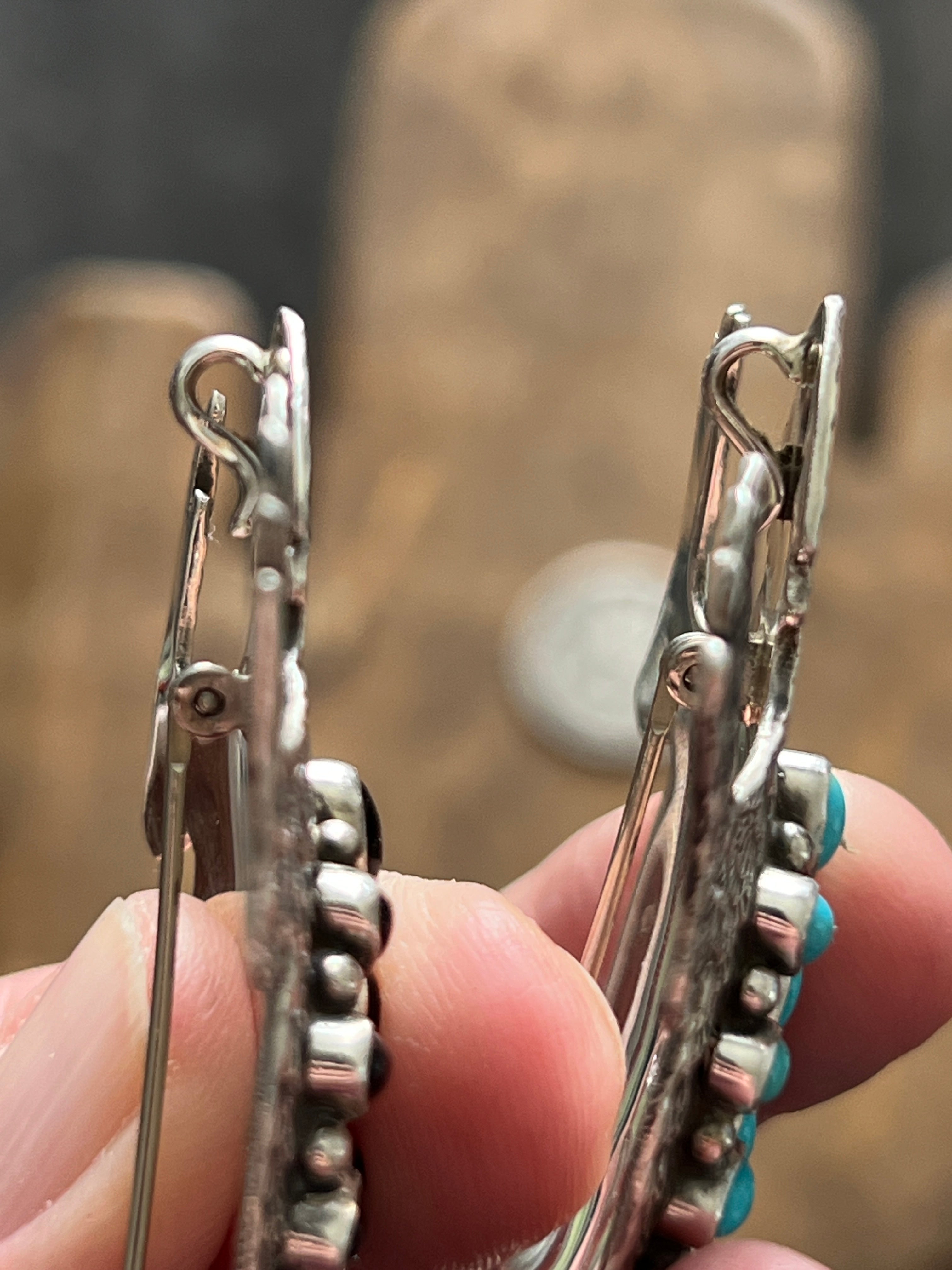 Handcrafted Sterling Silver and Stone Horned Toad Pin and Pendant by L