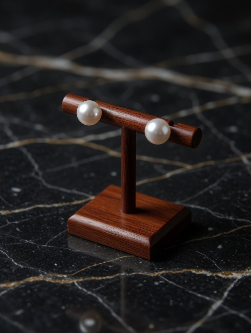 Timeless 4mm Freshwater Pearl Sterling Silver Stud Earrings