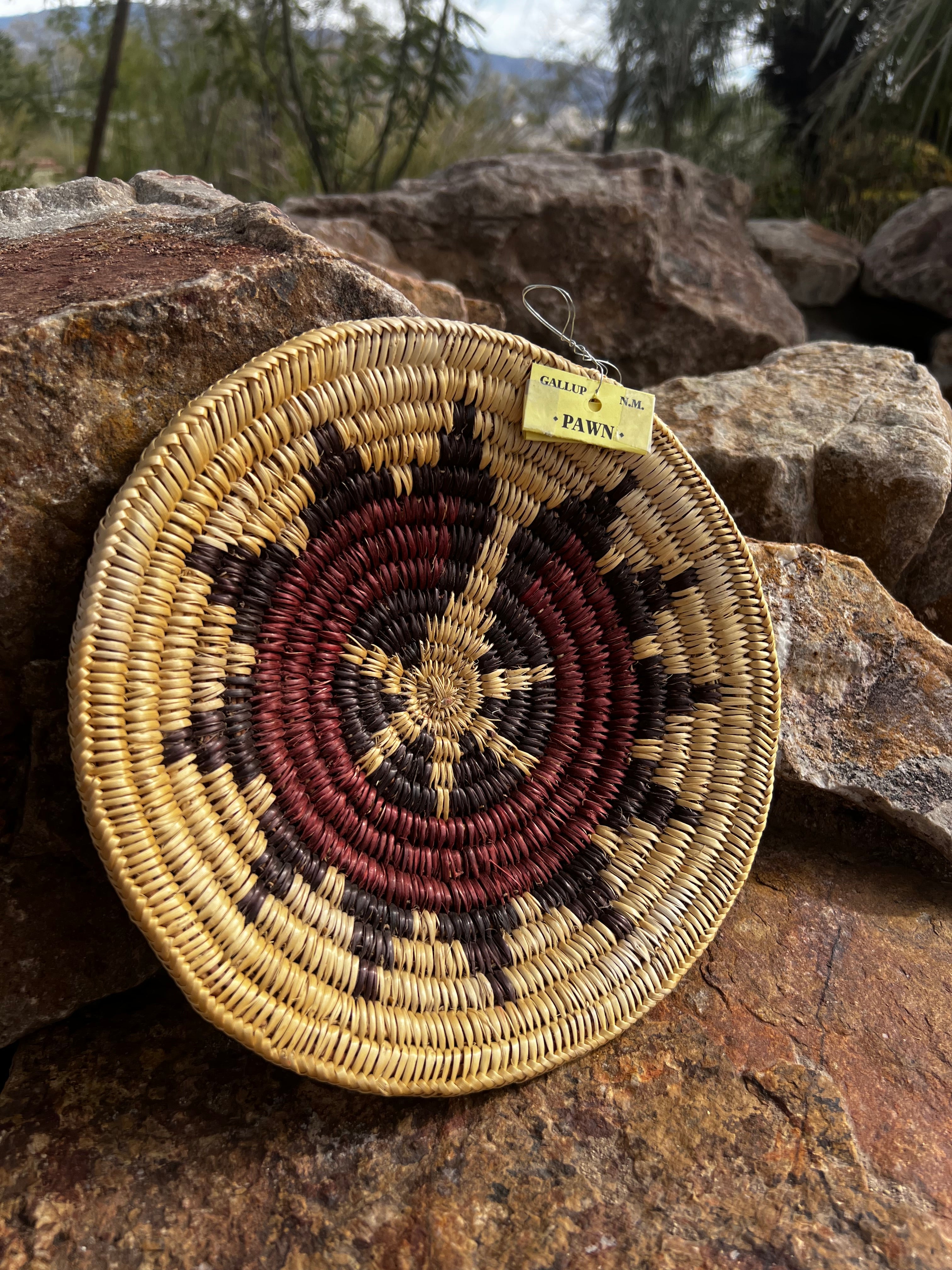 Old Pawn Handcrafted Woven Basket #2