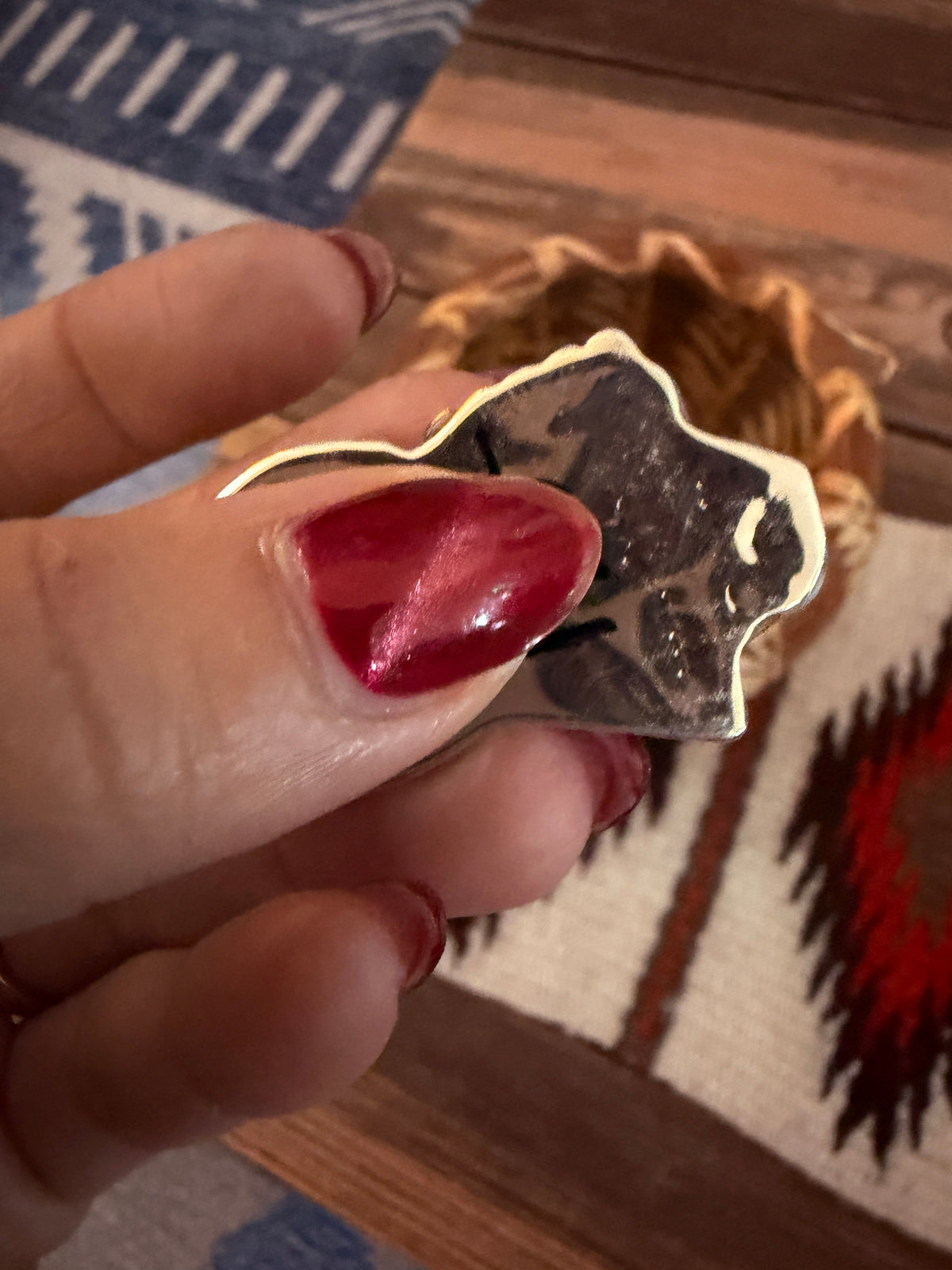 Handcrafted Sterling Silver & Multi Stone Inlay Maiden Girl Pendant