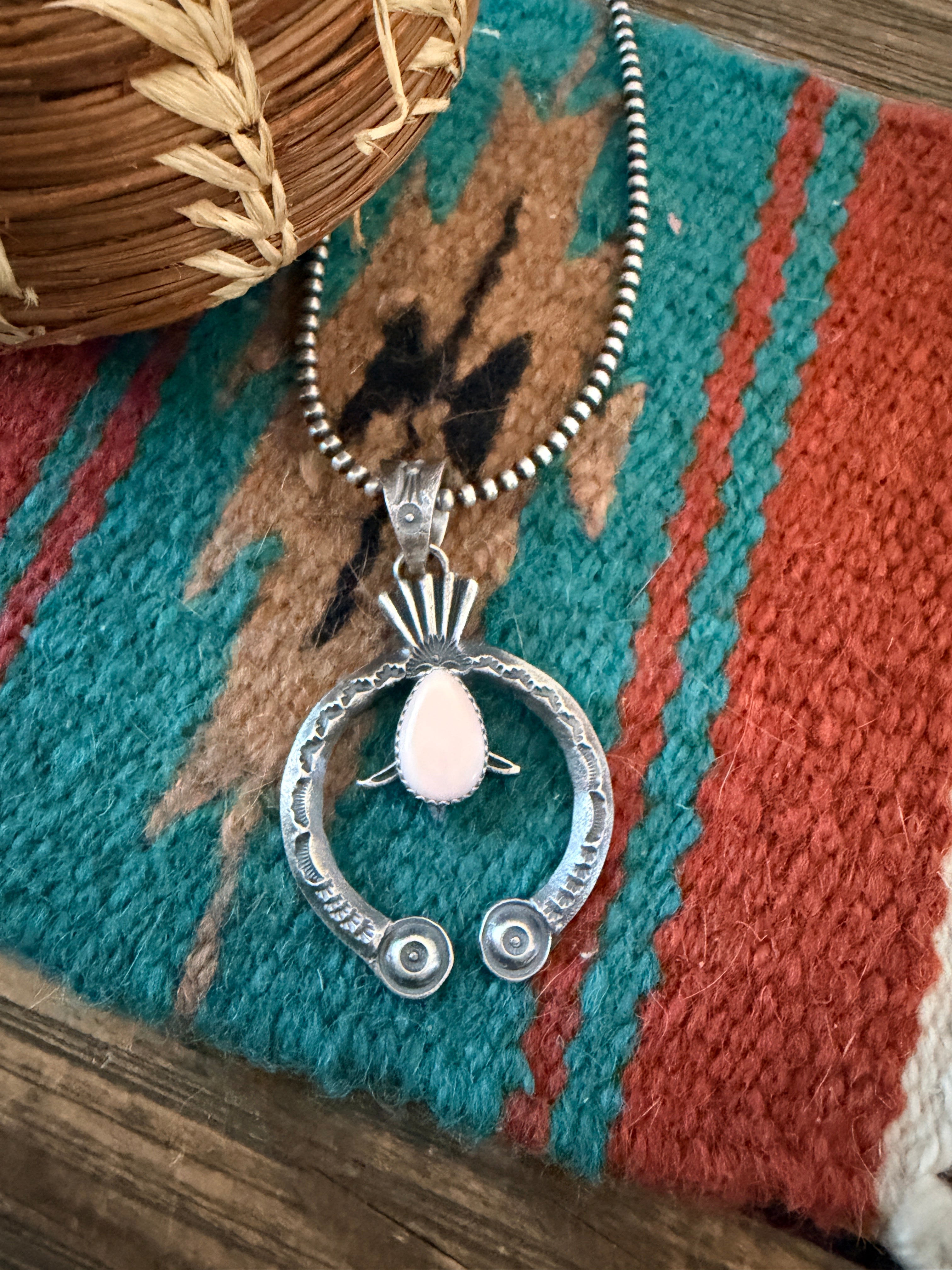 Handcrafted Sterling Silver & Queen Pink Naja Pendant by Kevin Billah