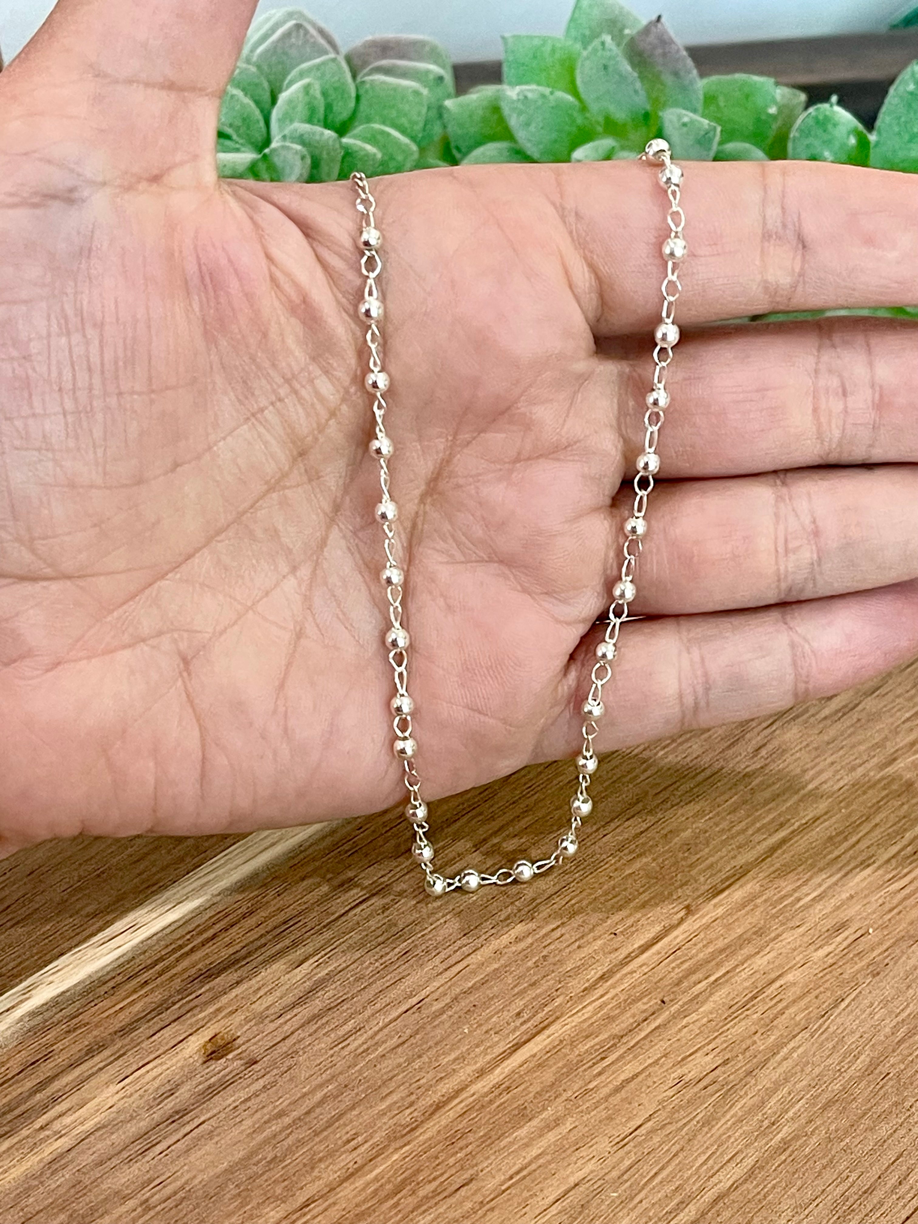 Handmade In Mexico Sterling Silver Chain Necklace
