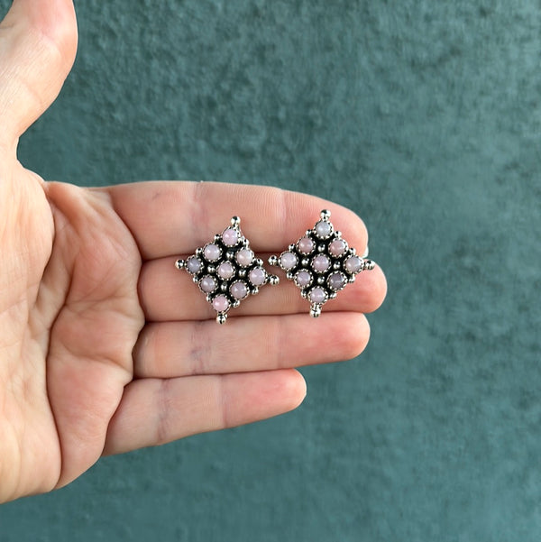 Pink Conch Earrings