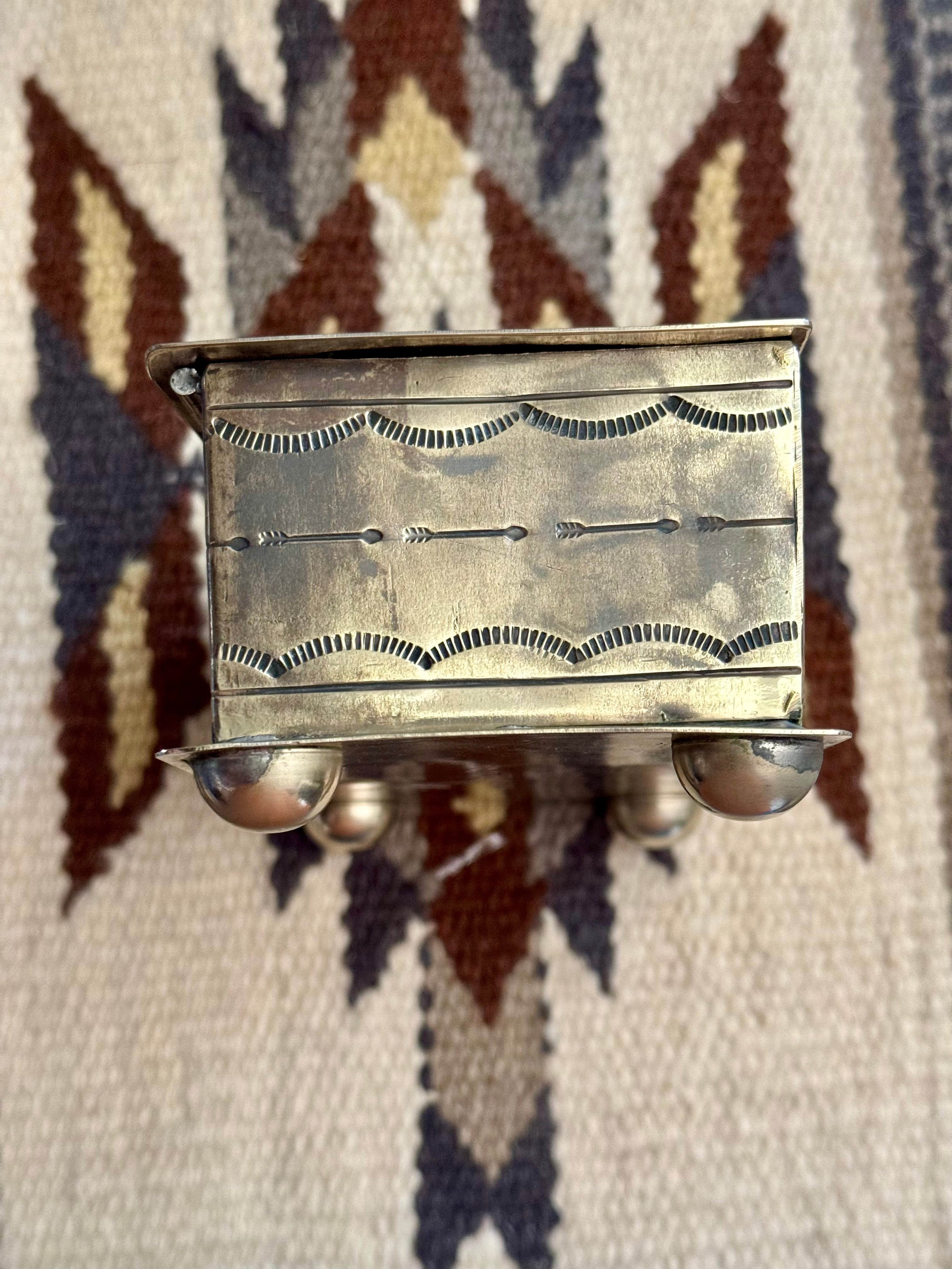 Handmade German Silver Trinket Box