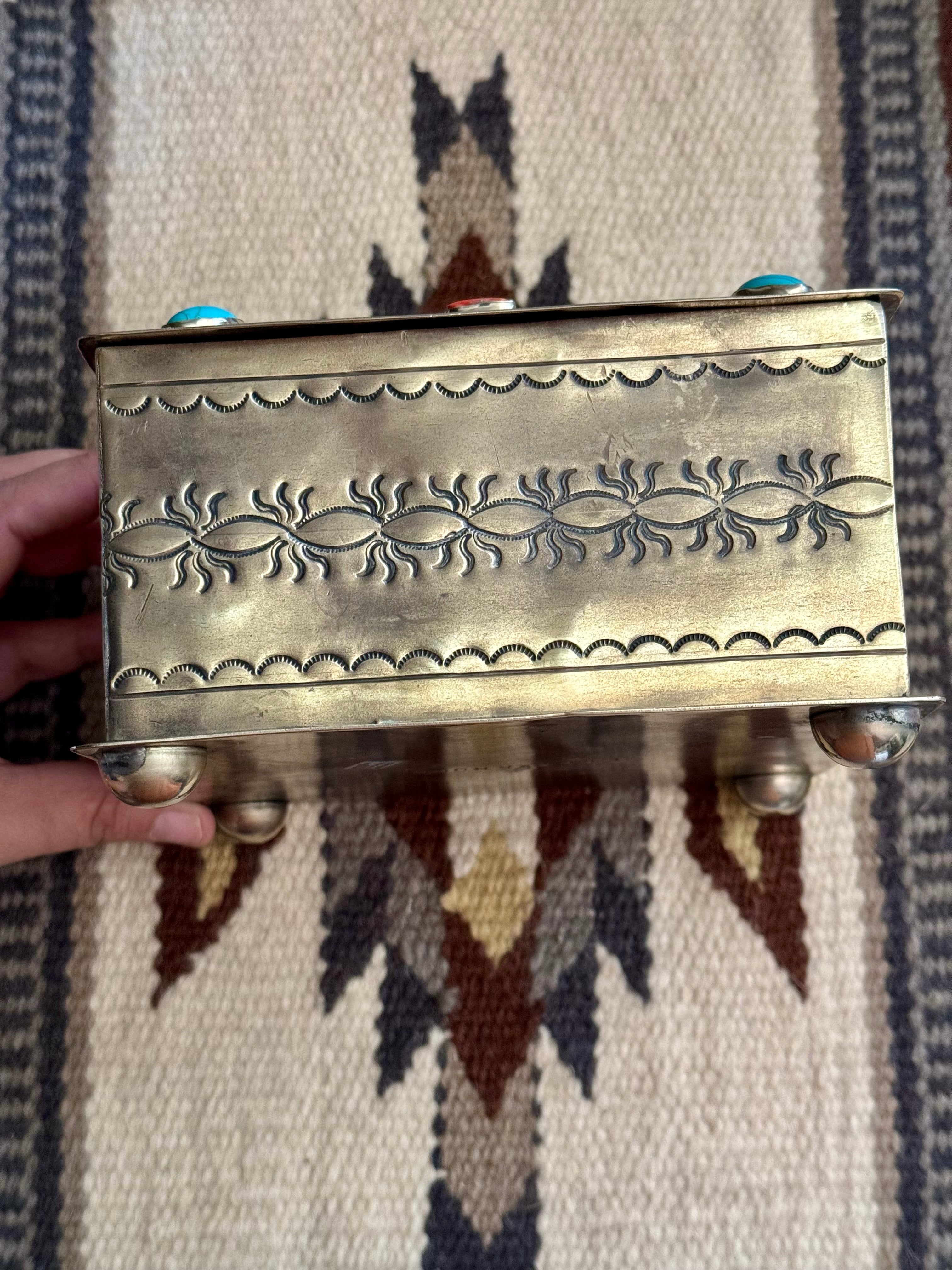 Handmade German Silver Trinket Box