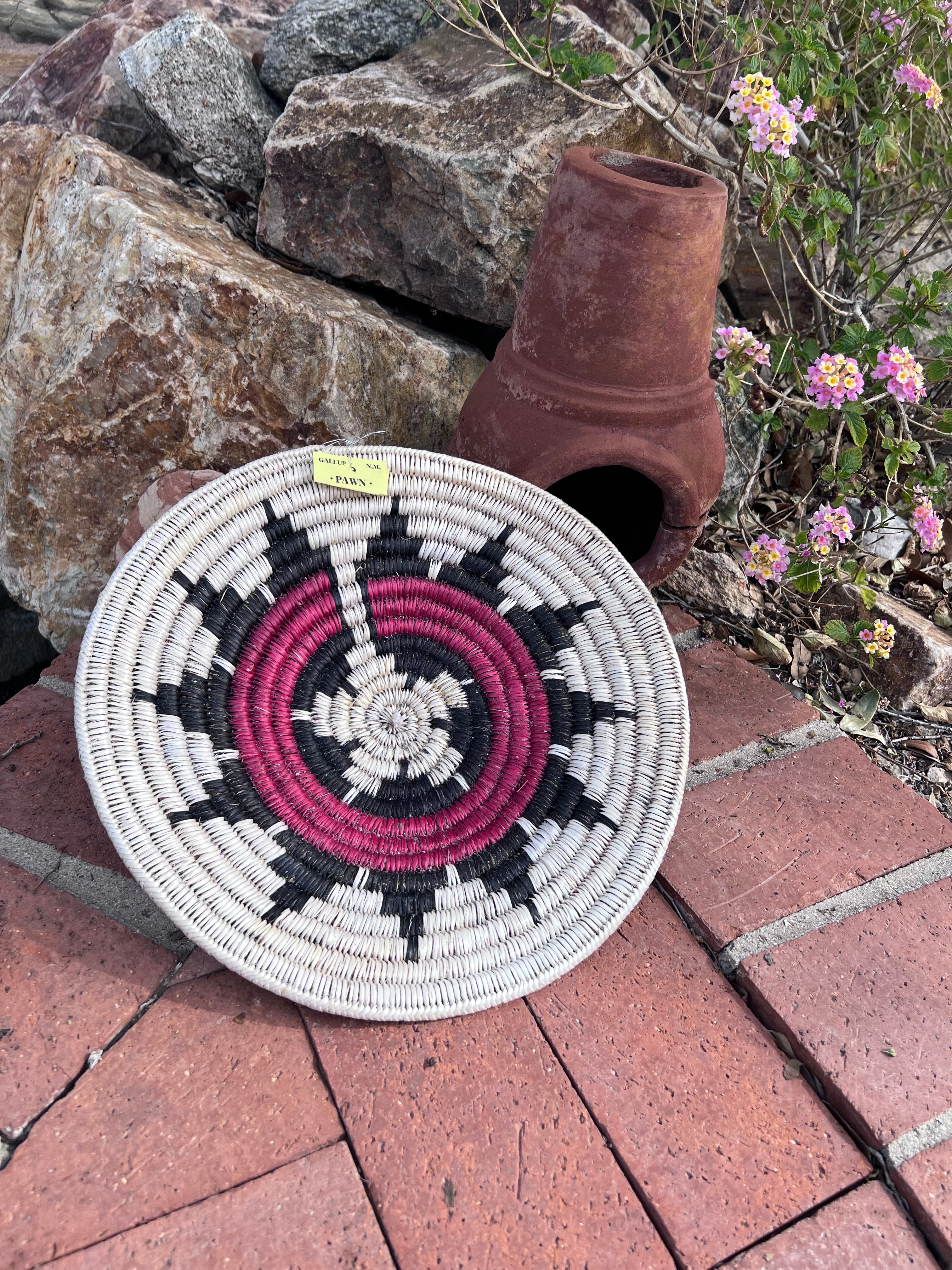 Old Pawn Handcrafted Woven Basket  #13