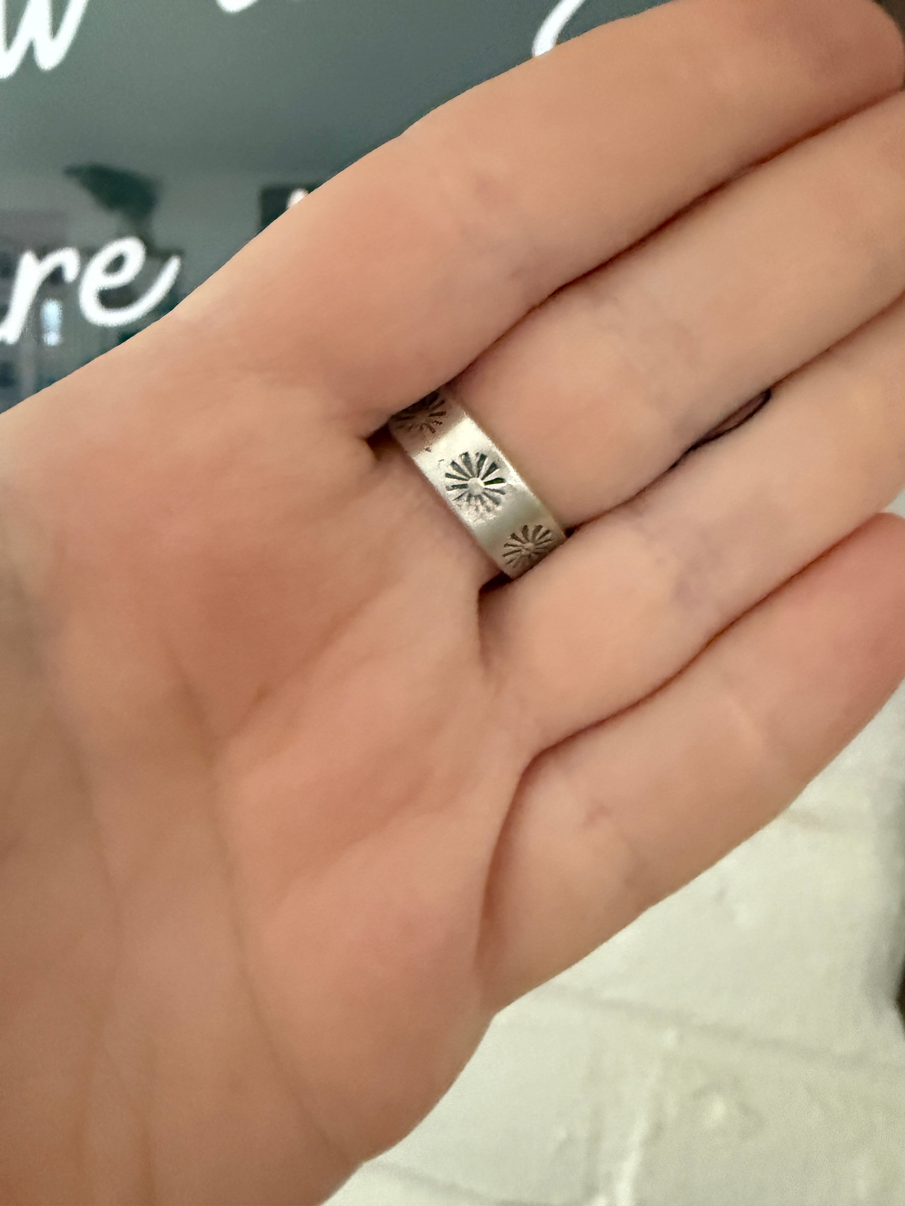 Handmade Sonoran Turquoise & Sterling Silver Adjustable Ring