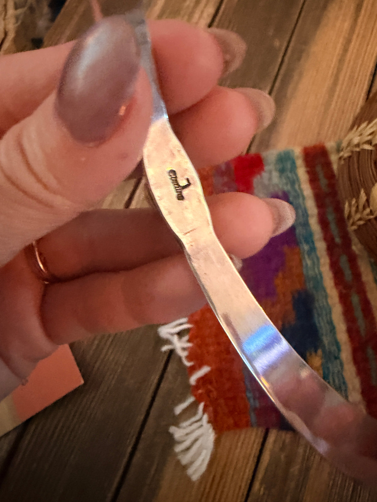 Handcrafted Sterling Silver & Turquoise Arrow Cuff Bracelet