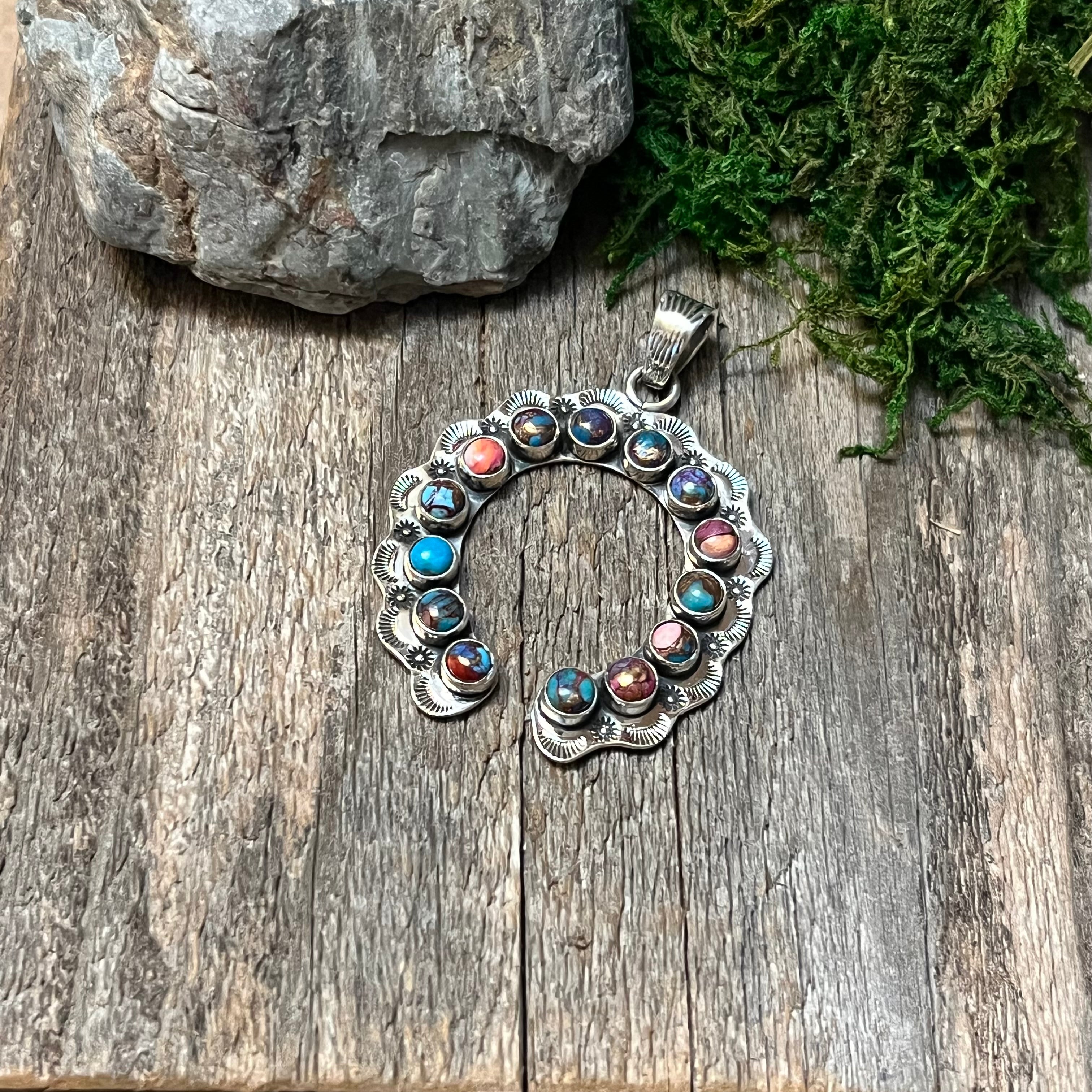 Handmade Sterling Silver Pink Dream Naja Pendant