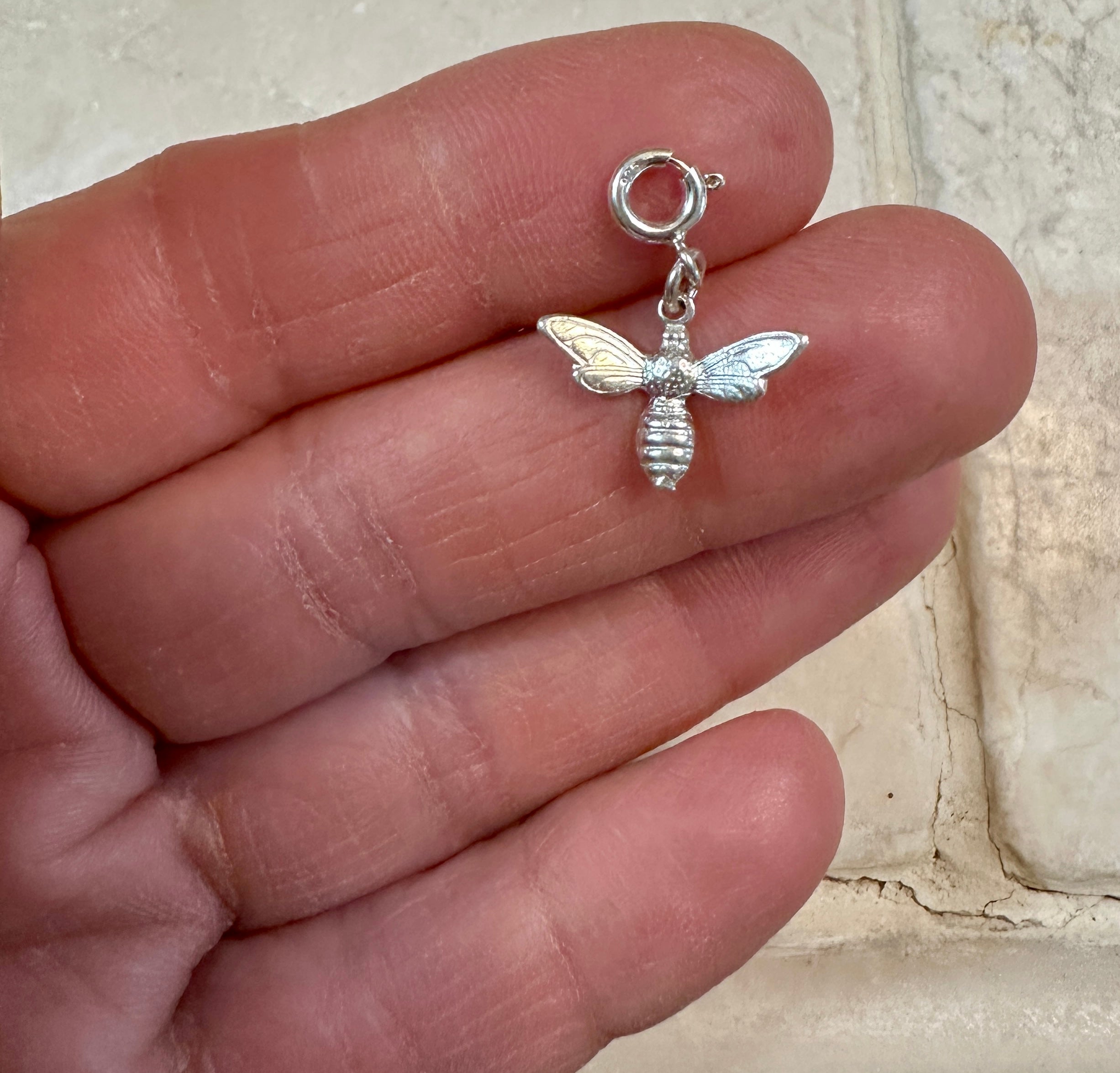 Sterling Silver Bumblebee Charm