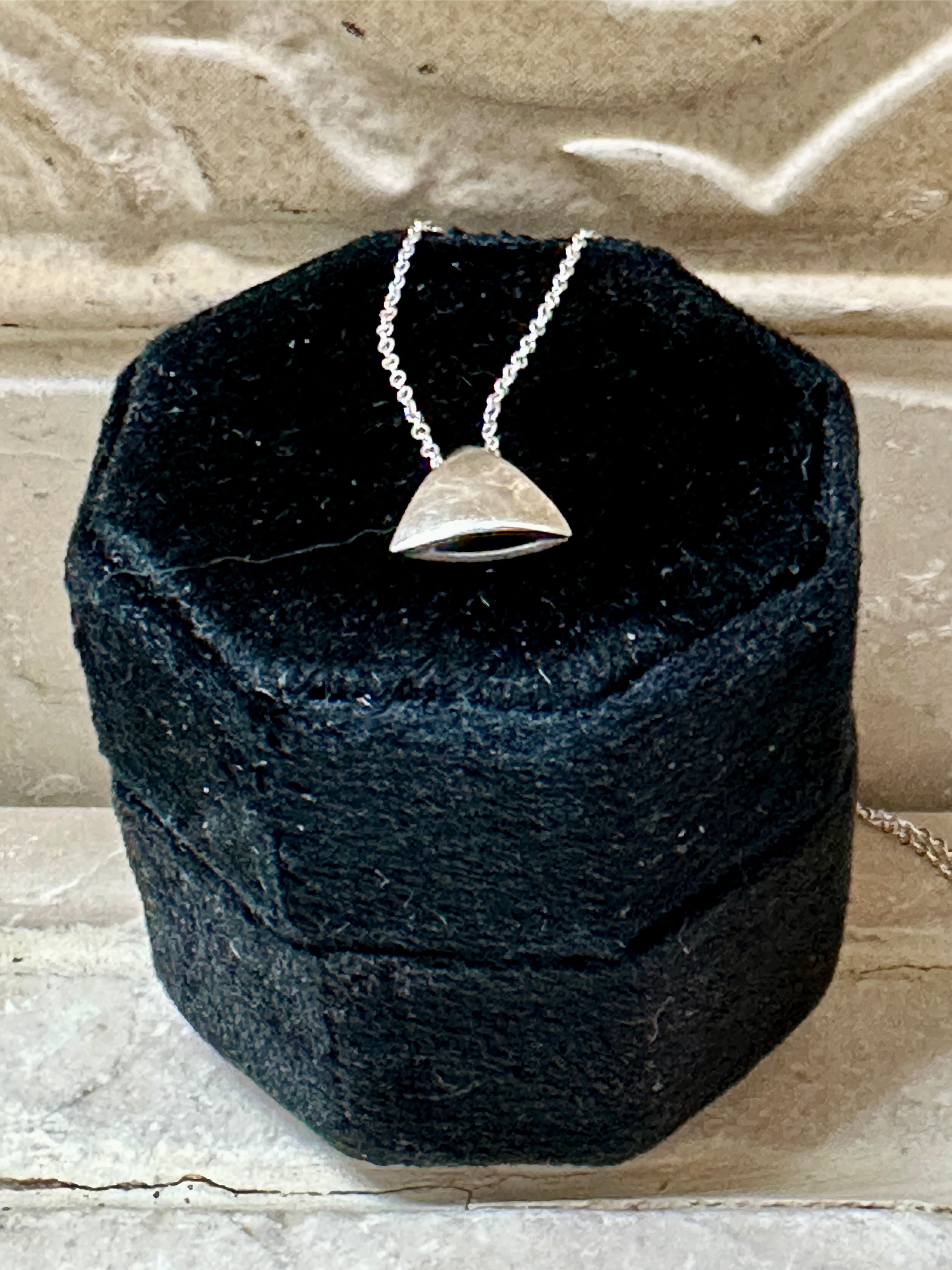 Petite Triangle Sterling Silver Necklace