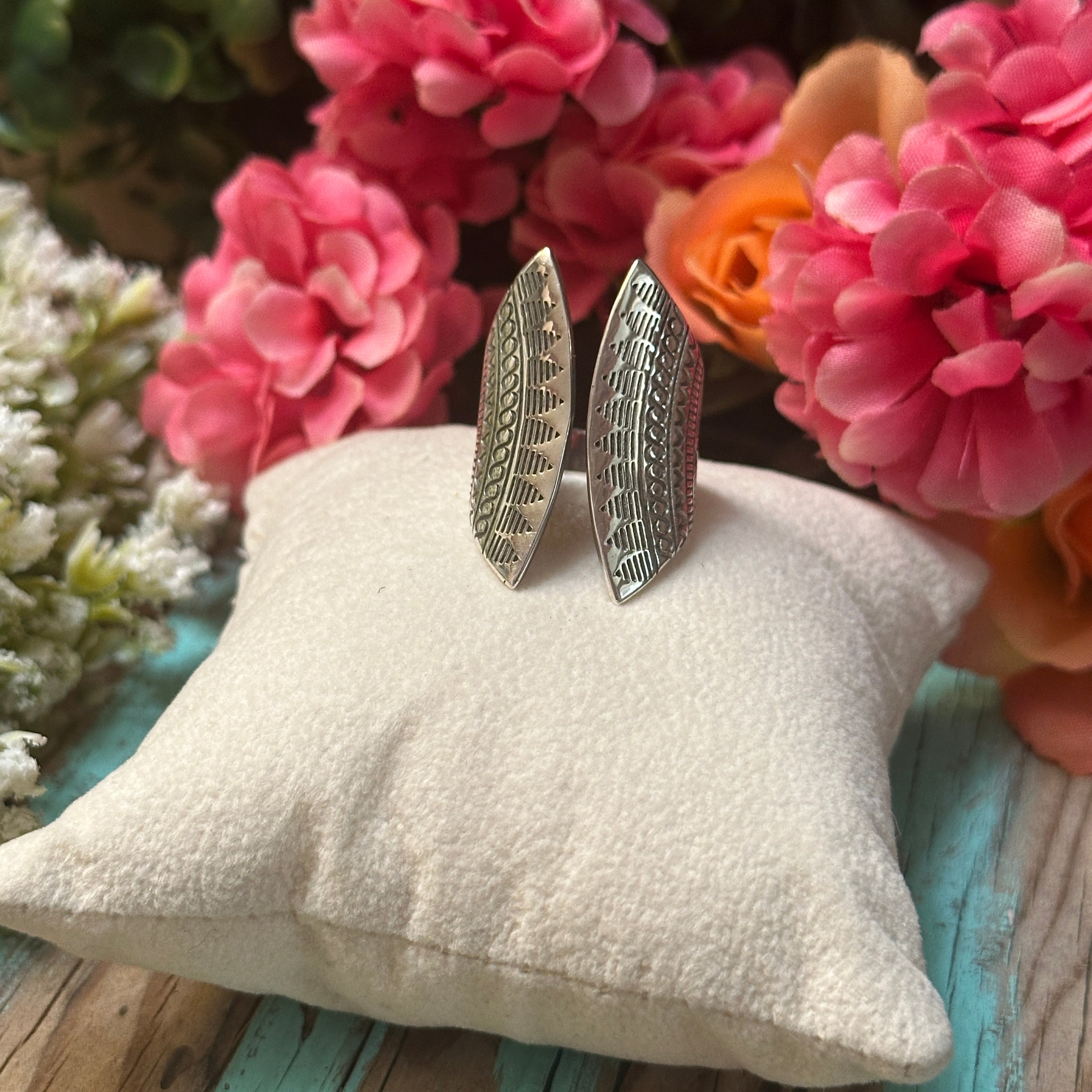 Sterling Silver Ethnic Tribal Engraved Ring