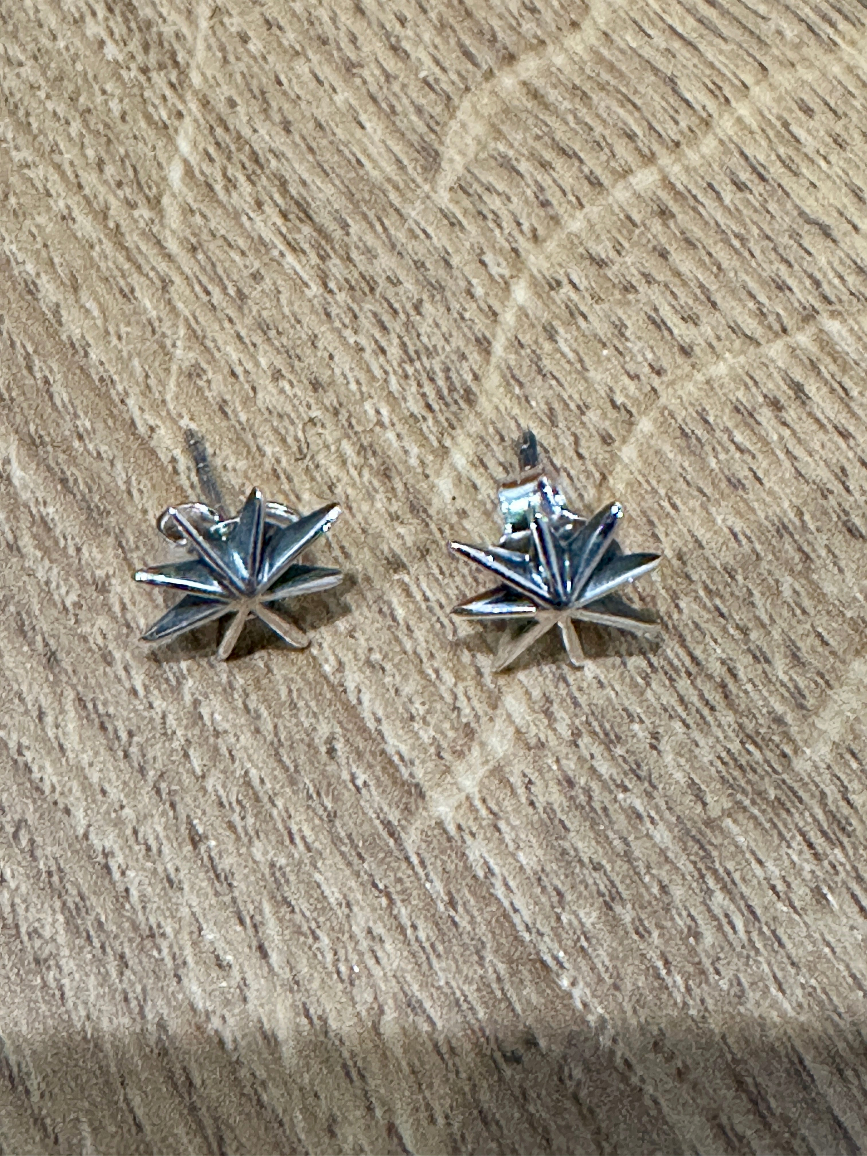 Handmade Sterling Silver STAR Stud Earrings